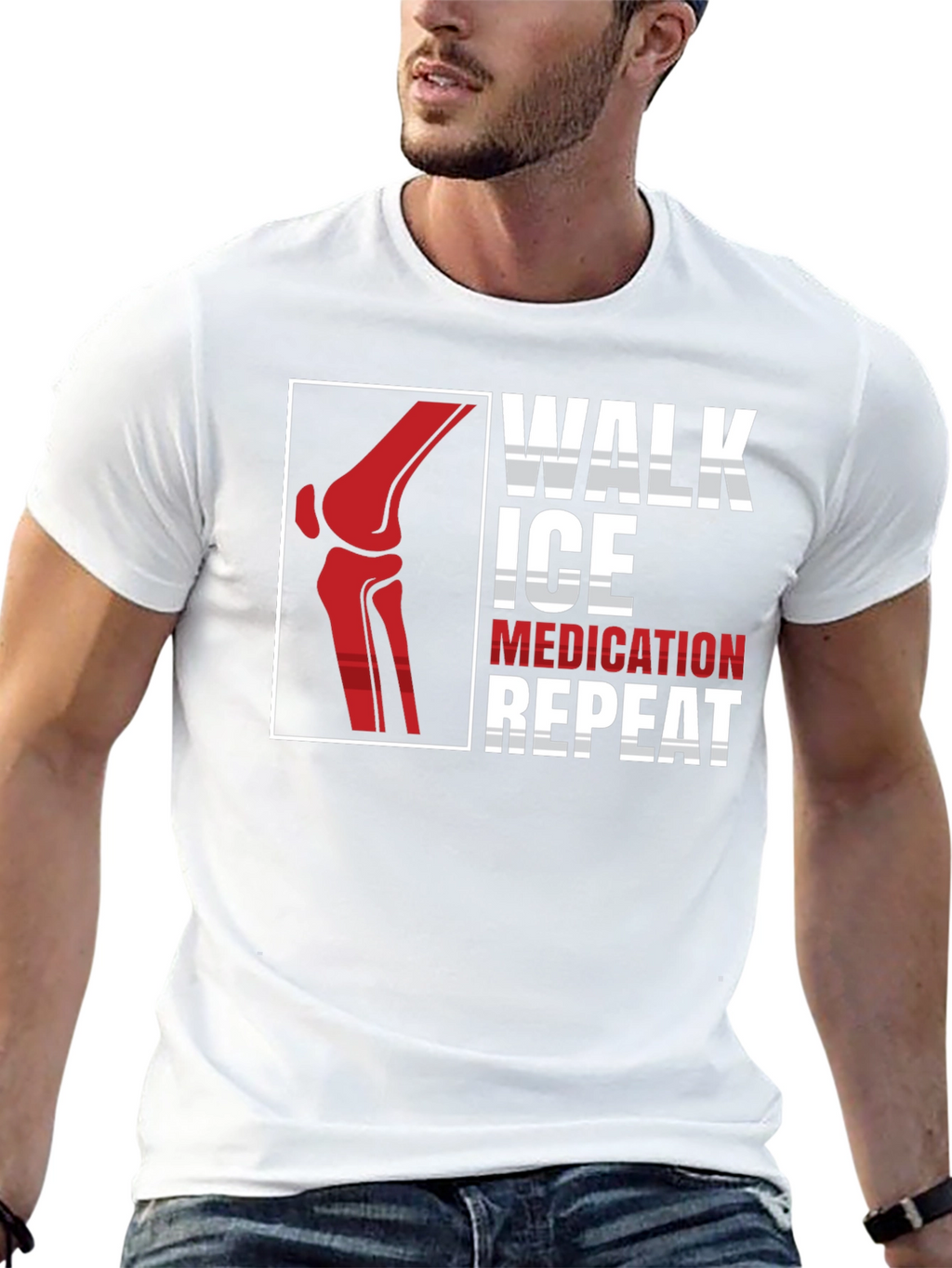 Walk Ice Medication Repeat T-Shirt