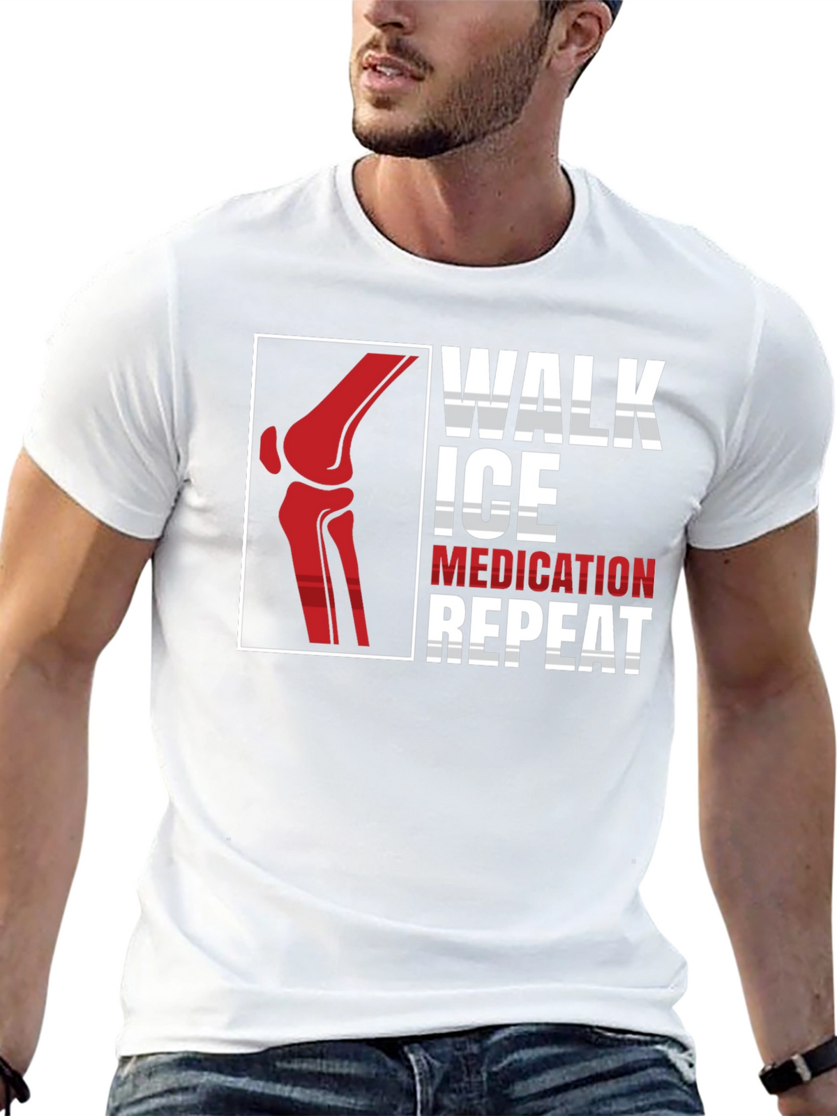 Walk Ice Medication Repeat T-Shirt