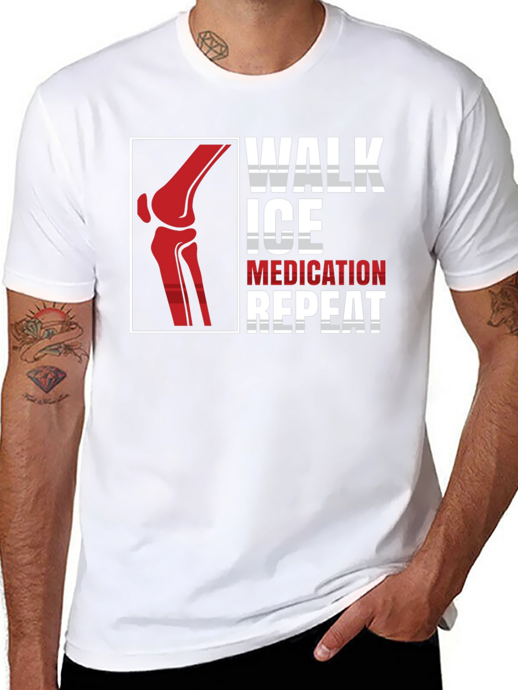 Walk Ice Medication Repeat T-Shirt
