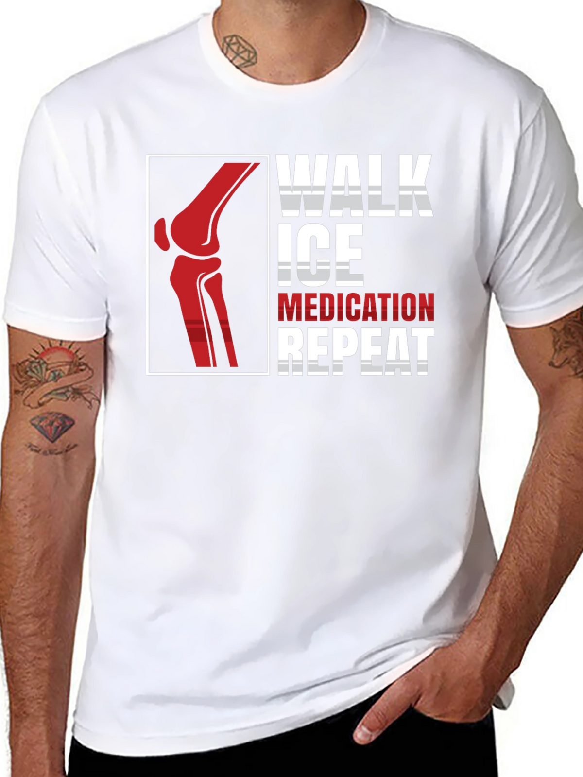 Walk Ice Medication Repeat T-Shirt
