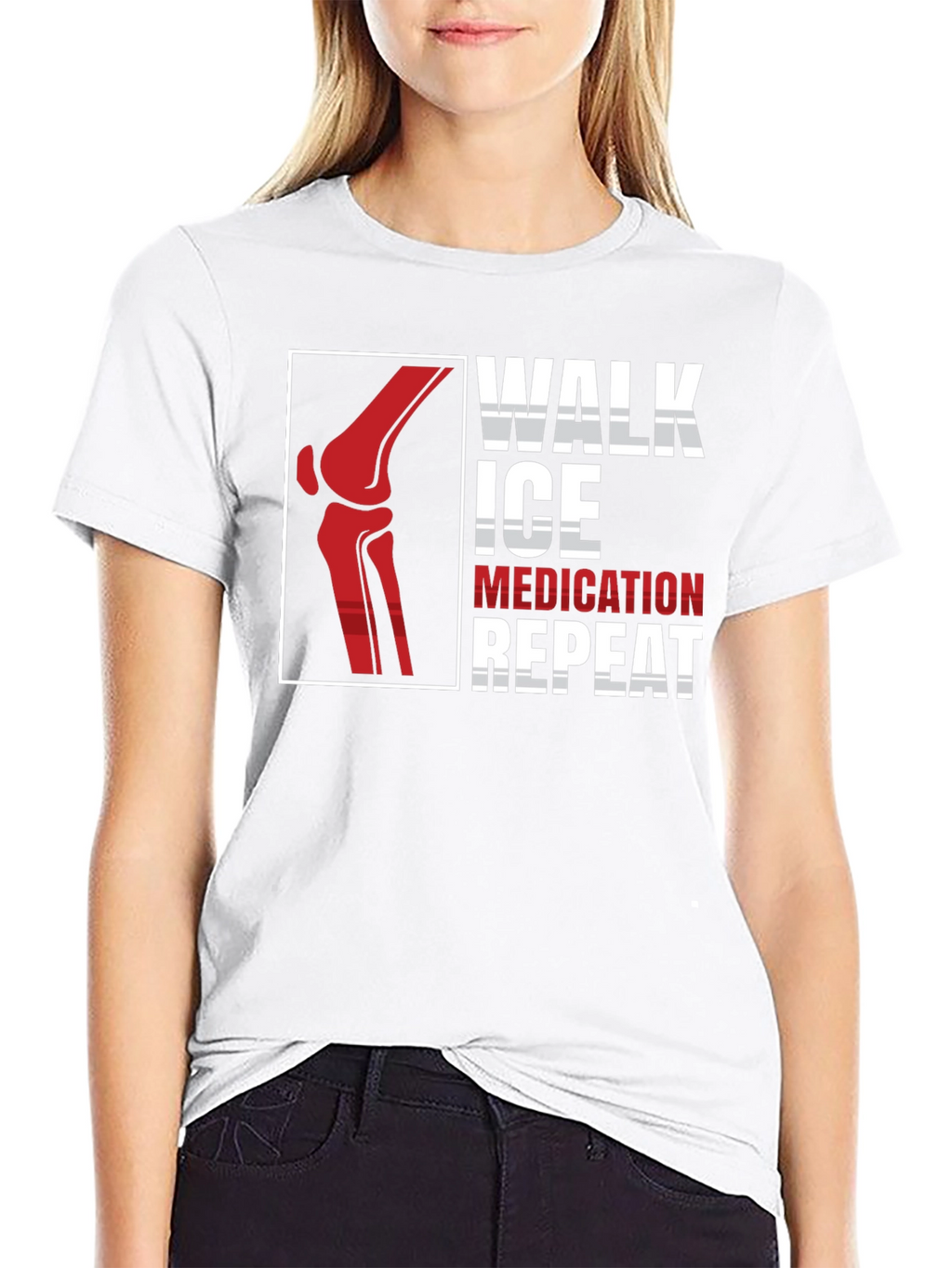 Walk Ice Medication Repeat T-Shirt