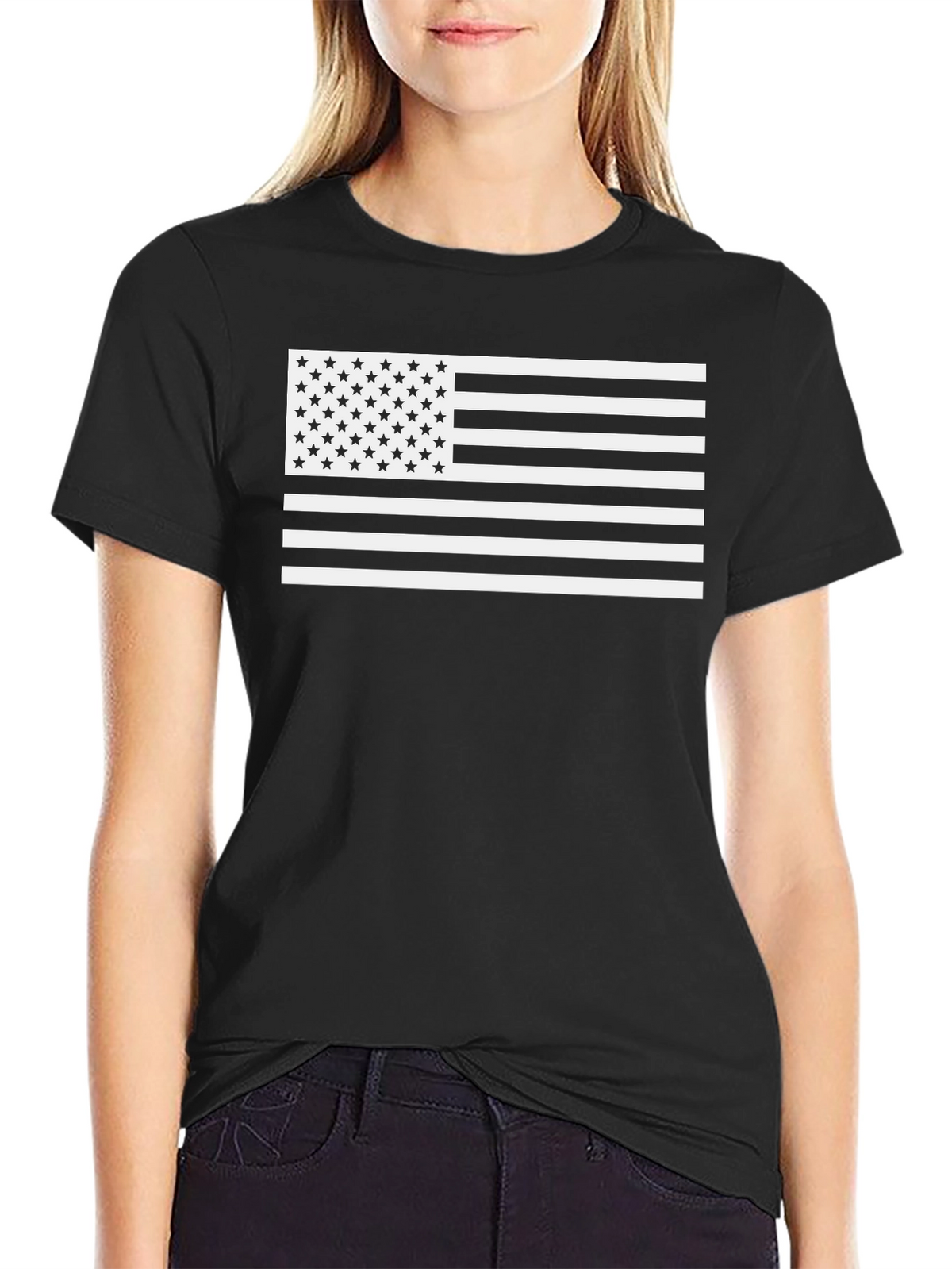 American Flag Graphic T-Shirt Patriotic USA Pride