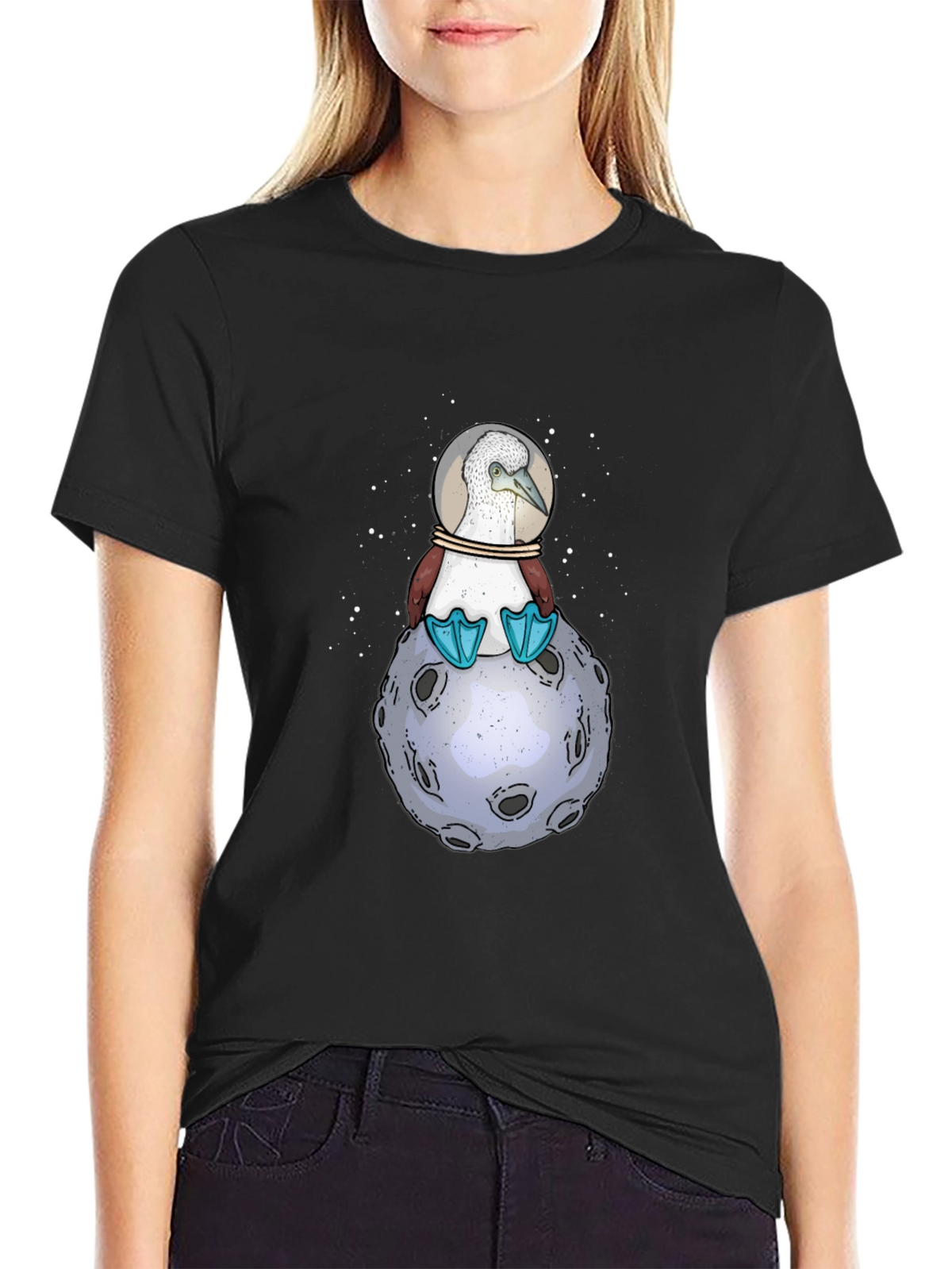 Booby Bird in Space T-Shirt