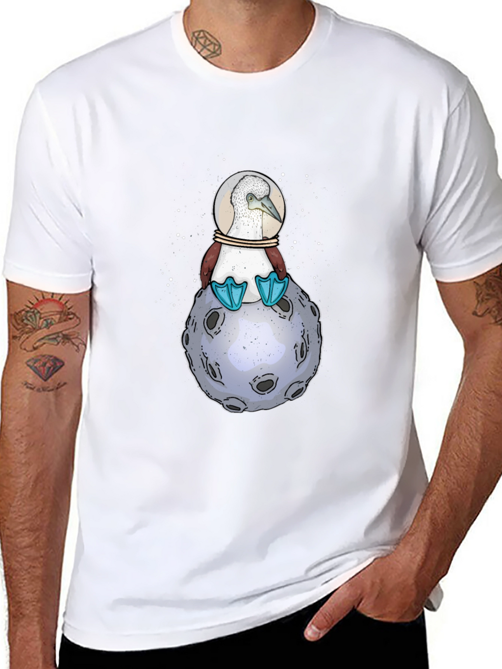 Booby Bird in Space T-Shirt