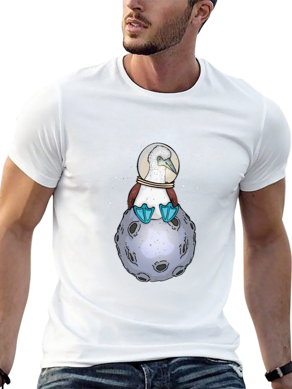 Booby Bird in Space T-Shirt