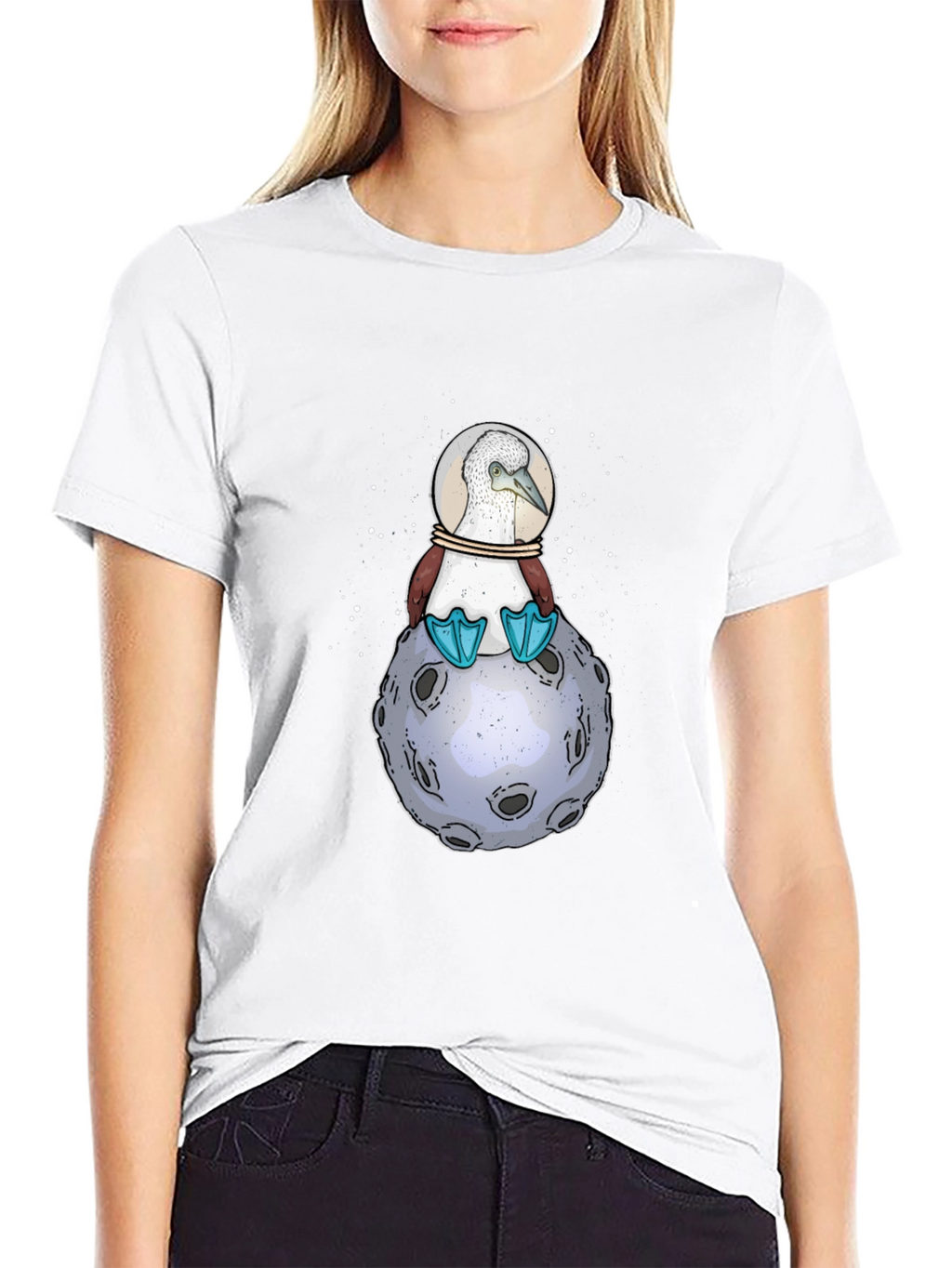 Booby Bird in Space T-Shirt