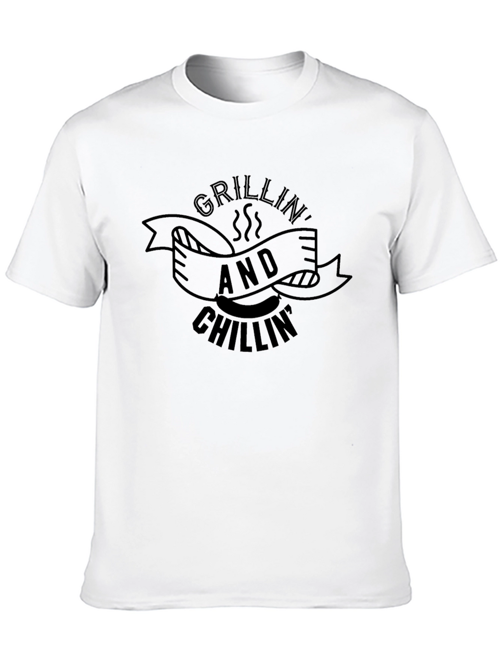 Grillin and Chillin Black T-Shirt