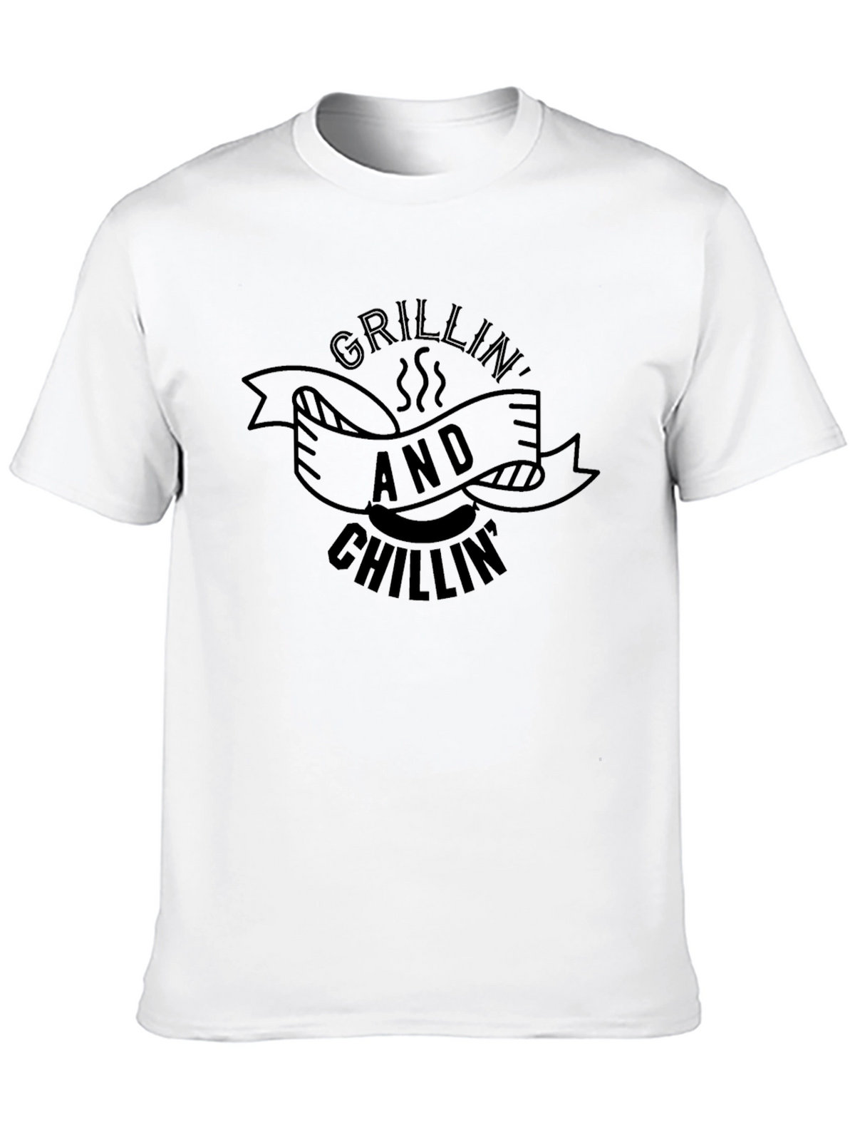 Grillin and Chillin Black T-Shirt