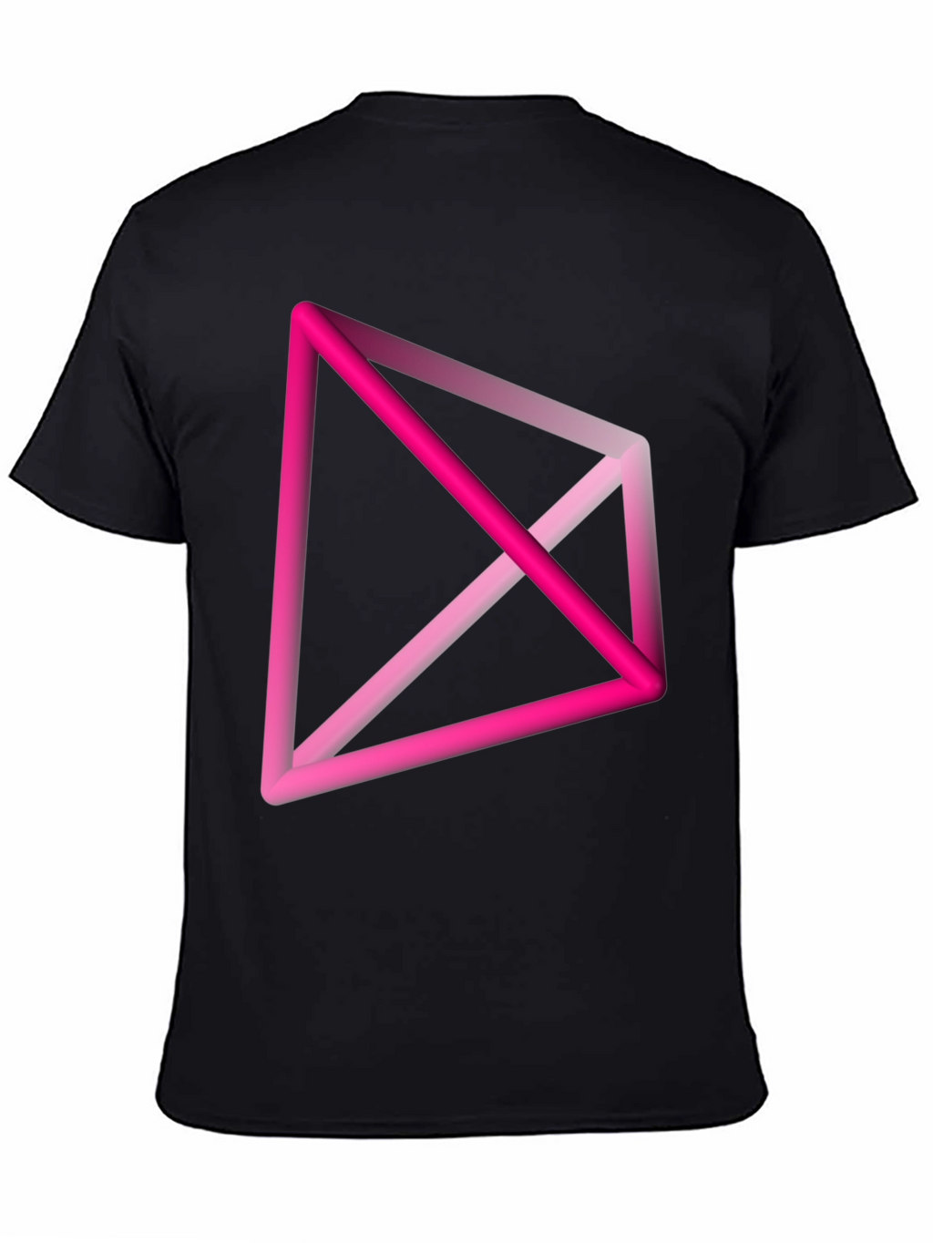 Abstract Geometric Pink T-Shirt