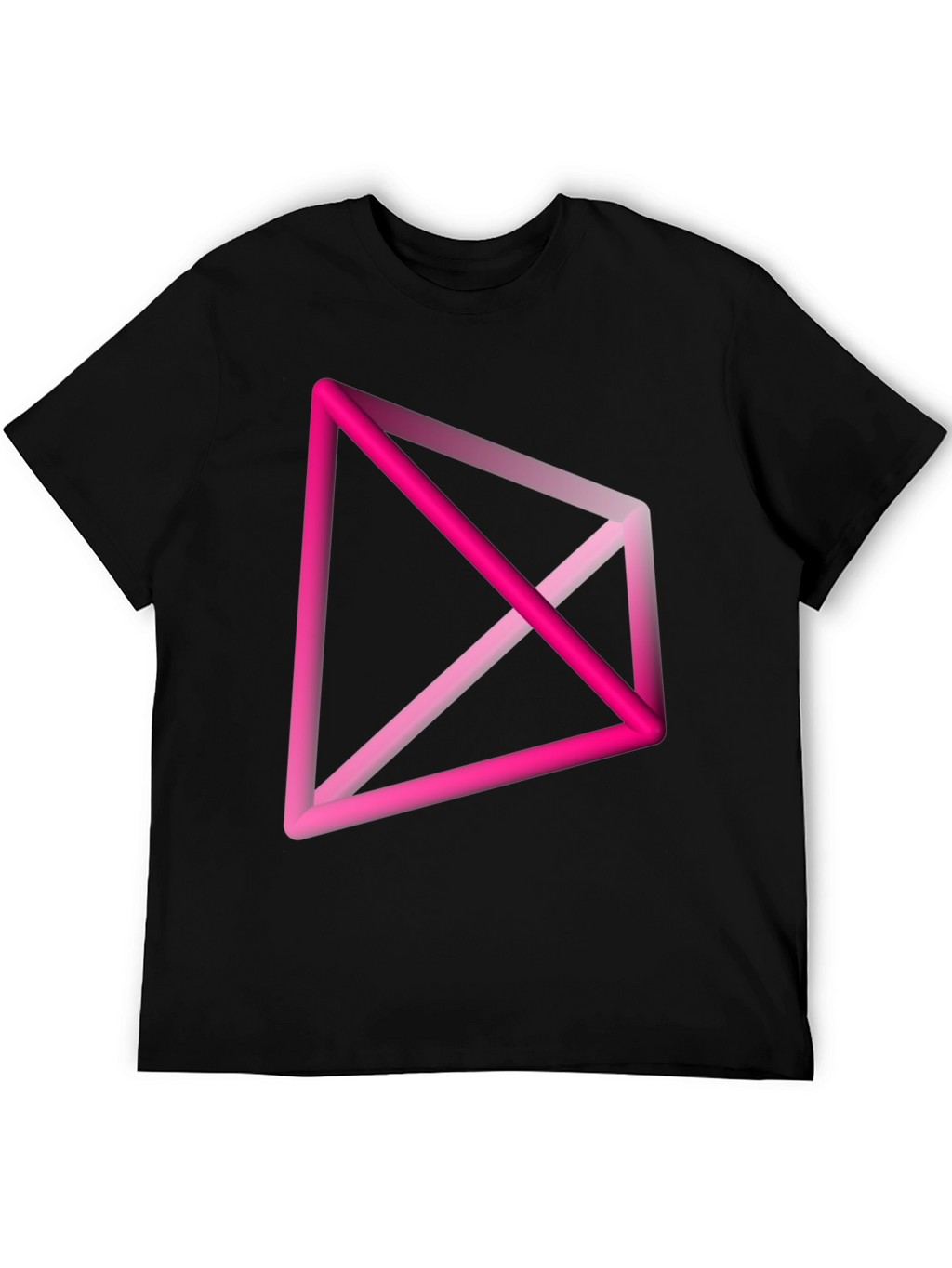 Abstract Geometric Pink T-Shirt