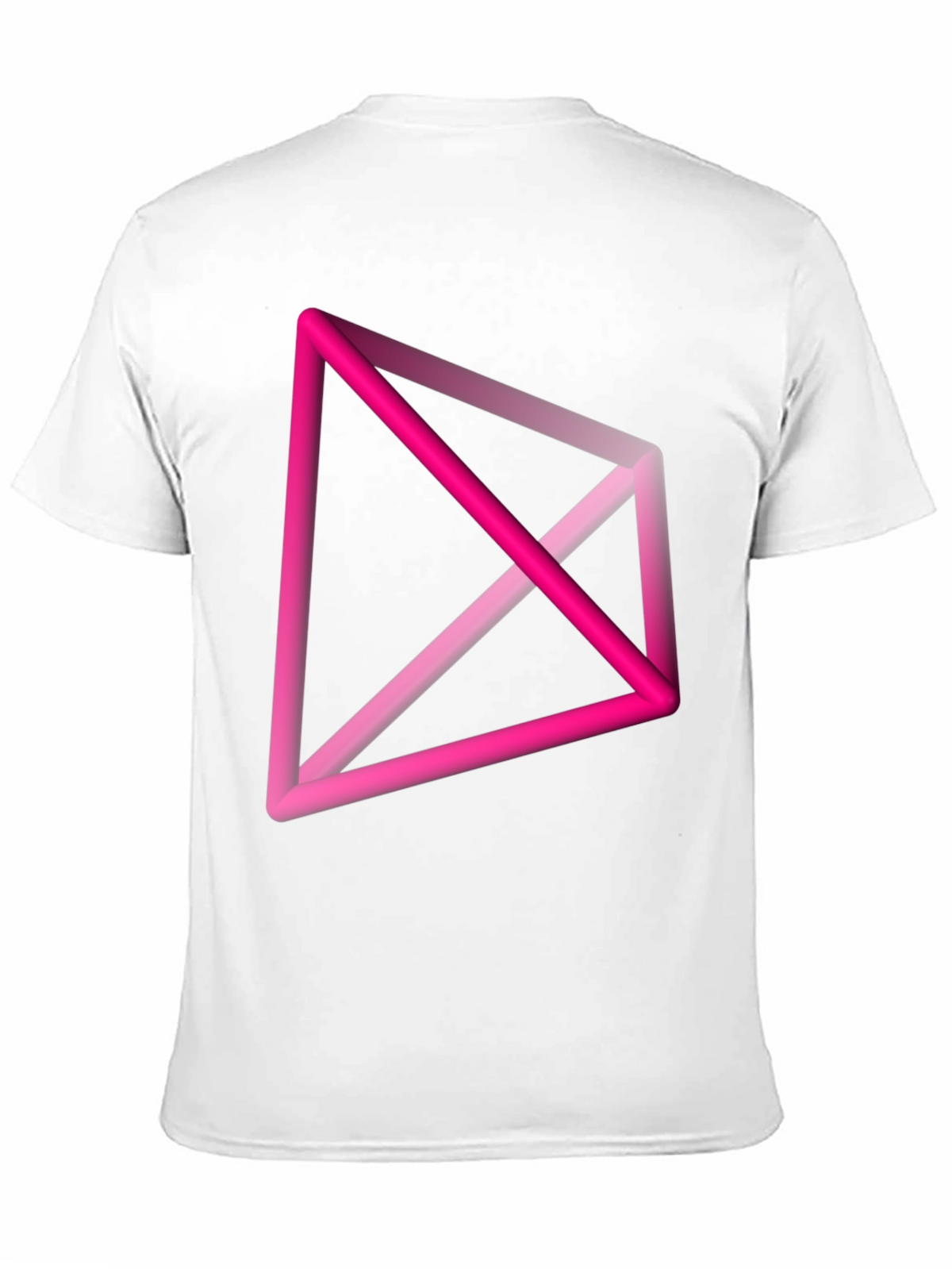 Abstract Geometric Pink T-Shirt