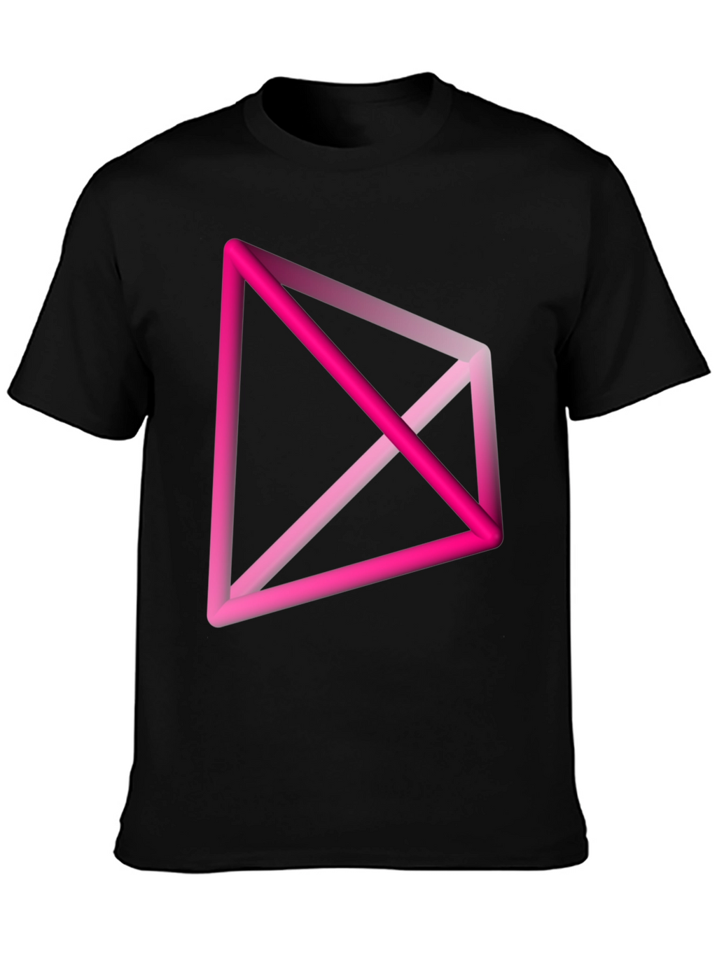 Abstract Geometric Pink T-Shirt