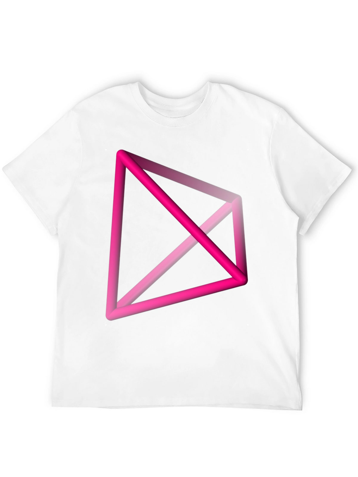 Abstract Geometric Pink T-Shirt