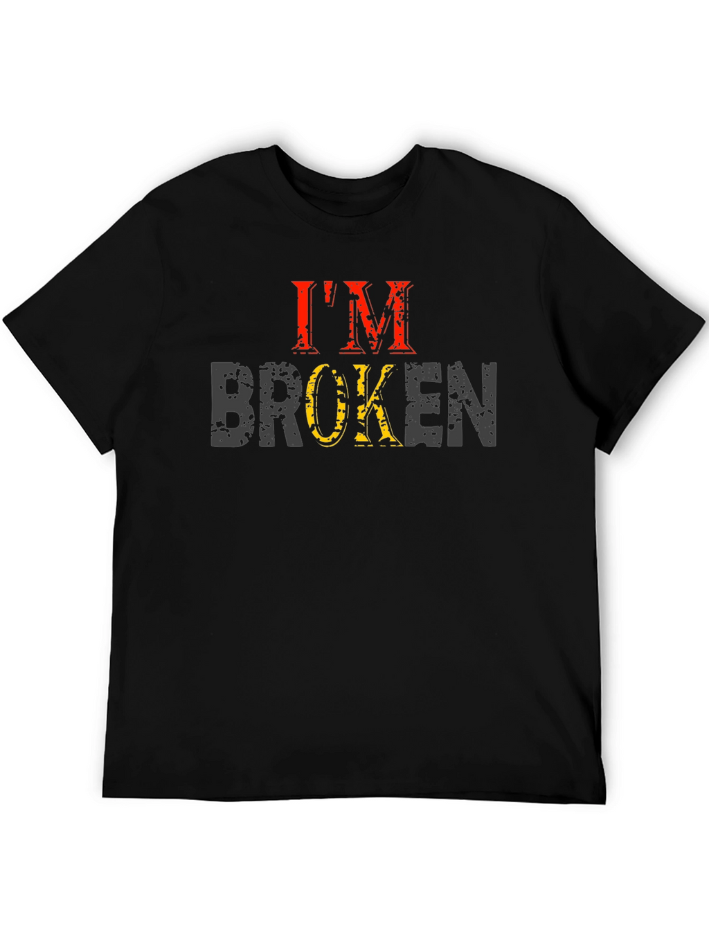 Im Broken Graphic Tee - Distressed Print