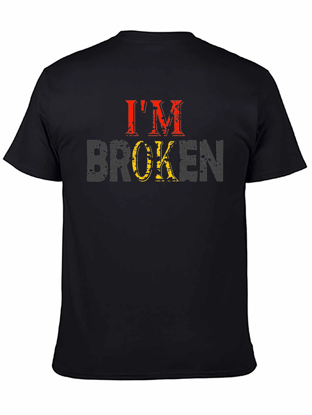 Im Broken Graphic Tee - Distressed Print