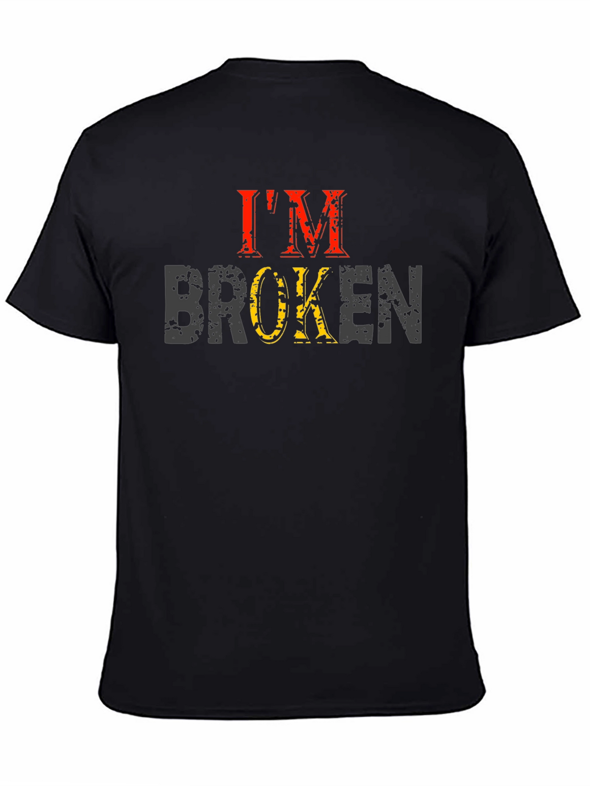 Im Broken Graphic Tee - Distressed Print
