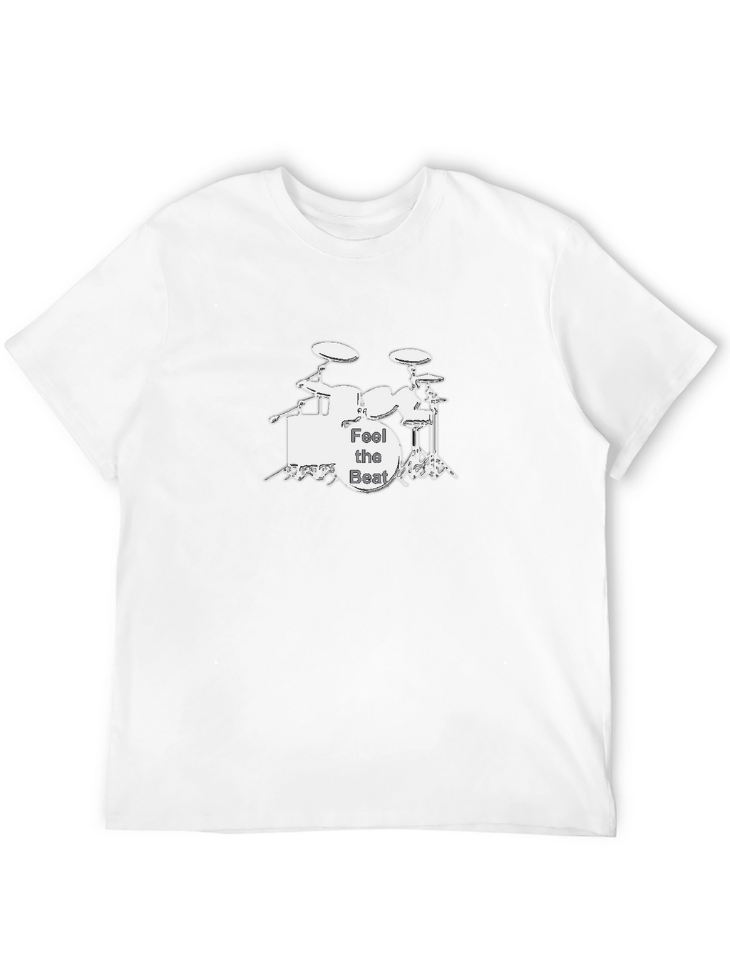 Feel the Beat Drum Kit Black Graphic Tee