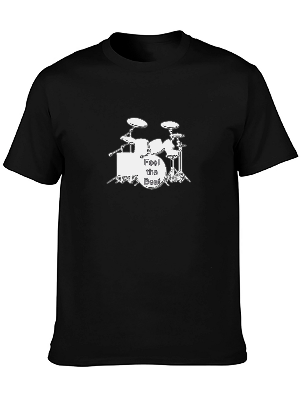 Feel the Beat Drum Kit Black Graphic Tee