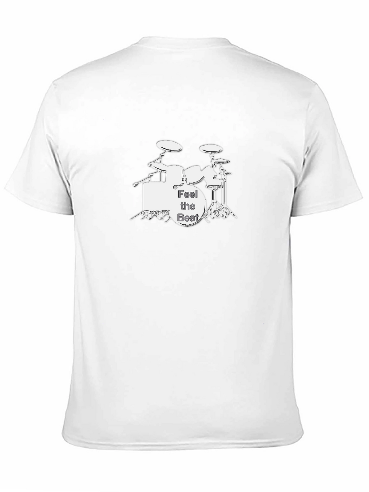 Feel the Beat Drum Kit Black Graphic Tee