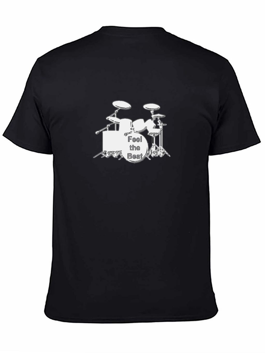 Feel the Beat Drum Kit Black Graphic Tee