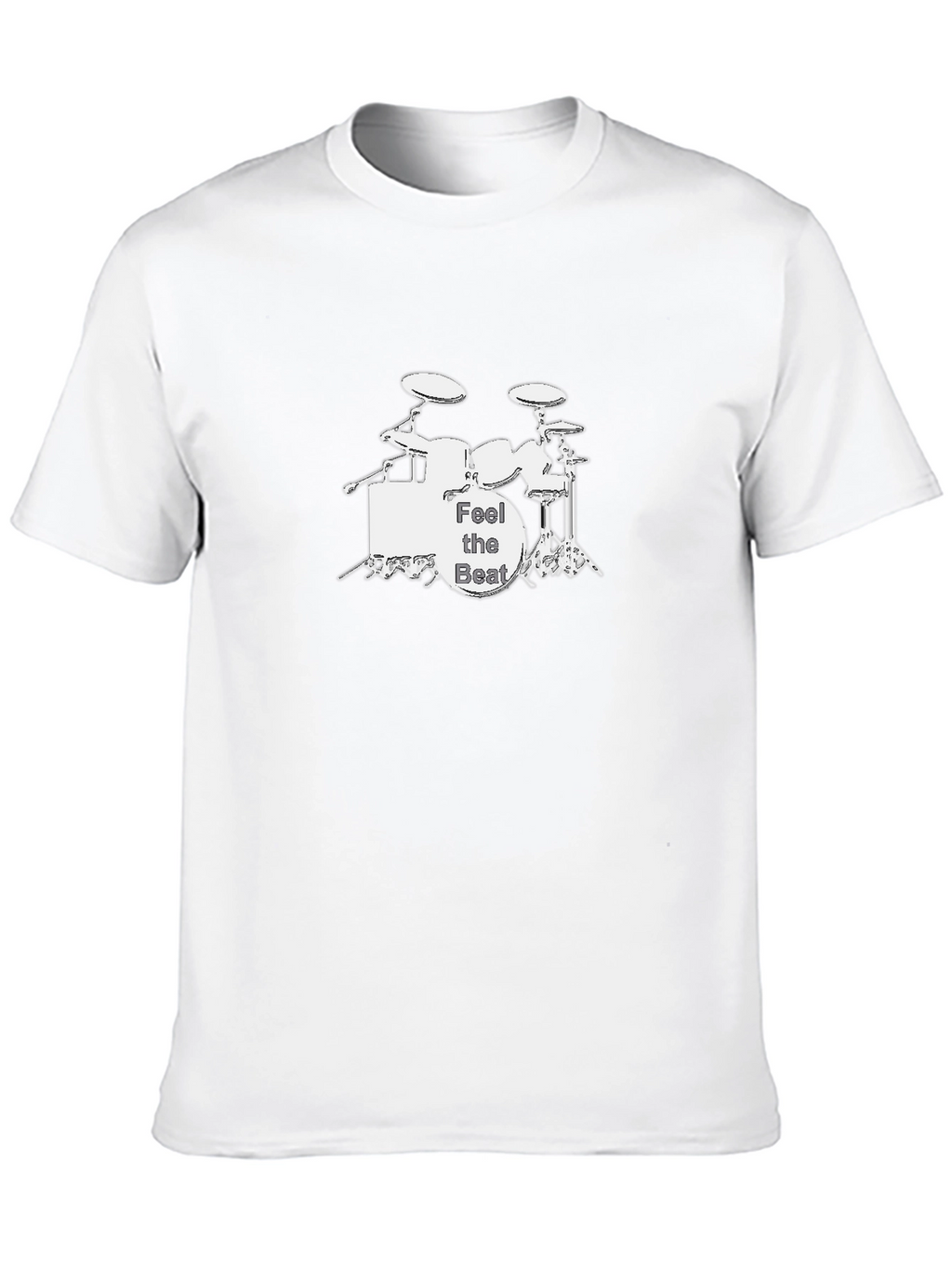 Feel the Beat Drum Kit Black Graphic Tee