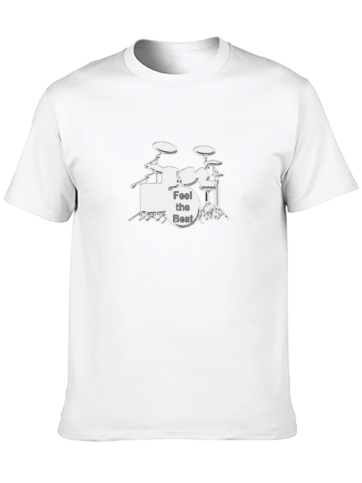 Feel the Beat Drum Kit Black Graphic Tee