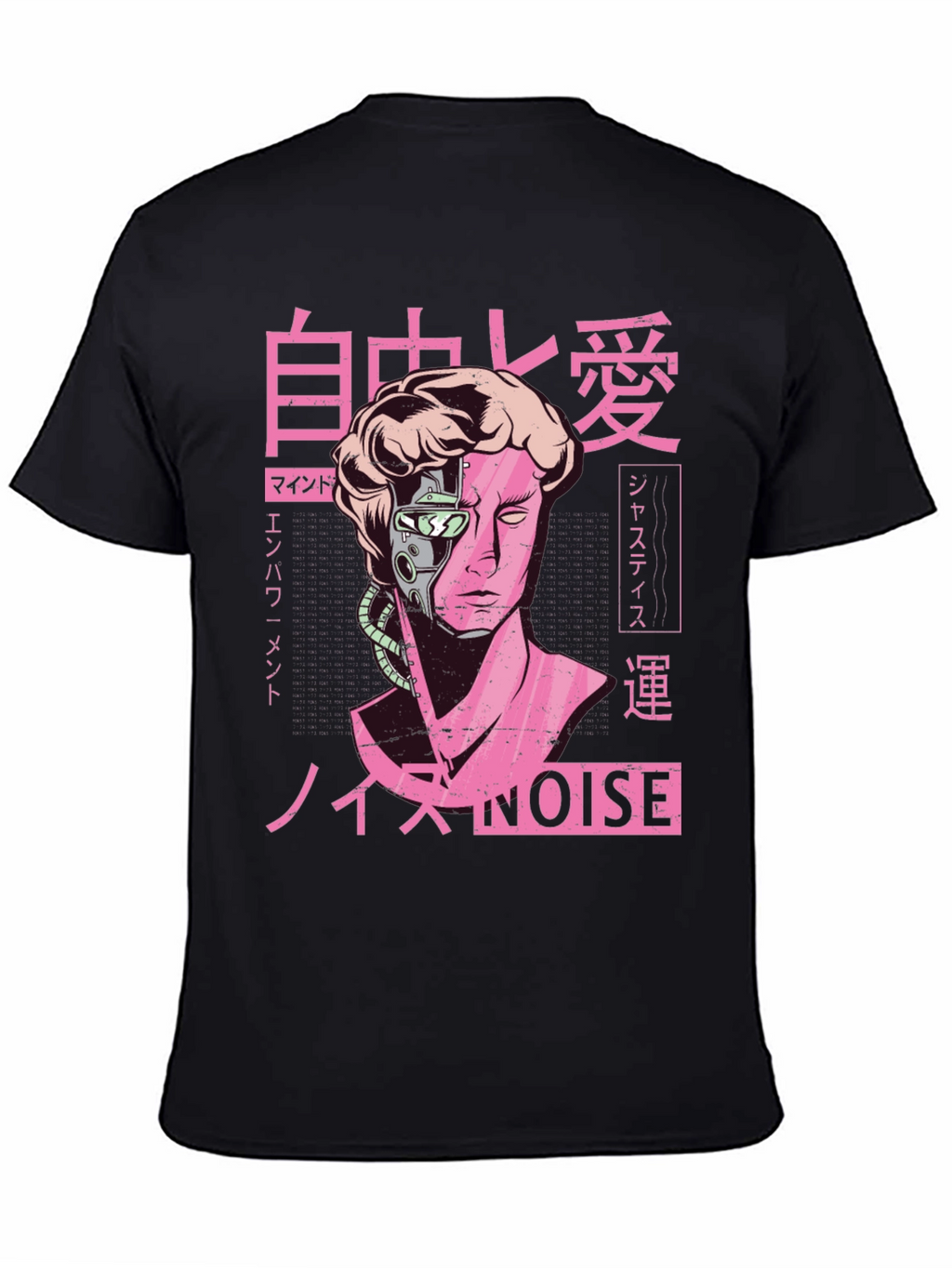 Cyberpunk Statue Head T-Shirt