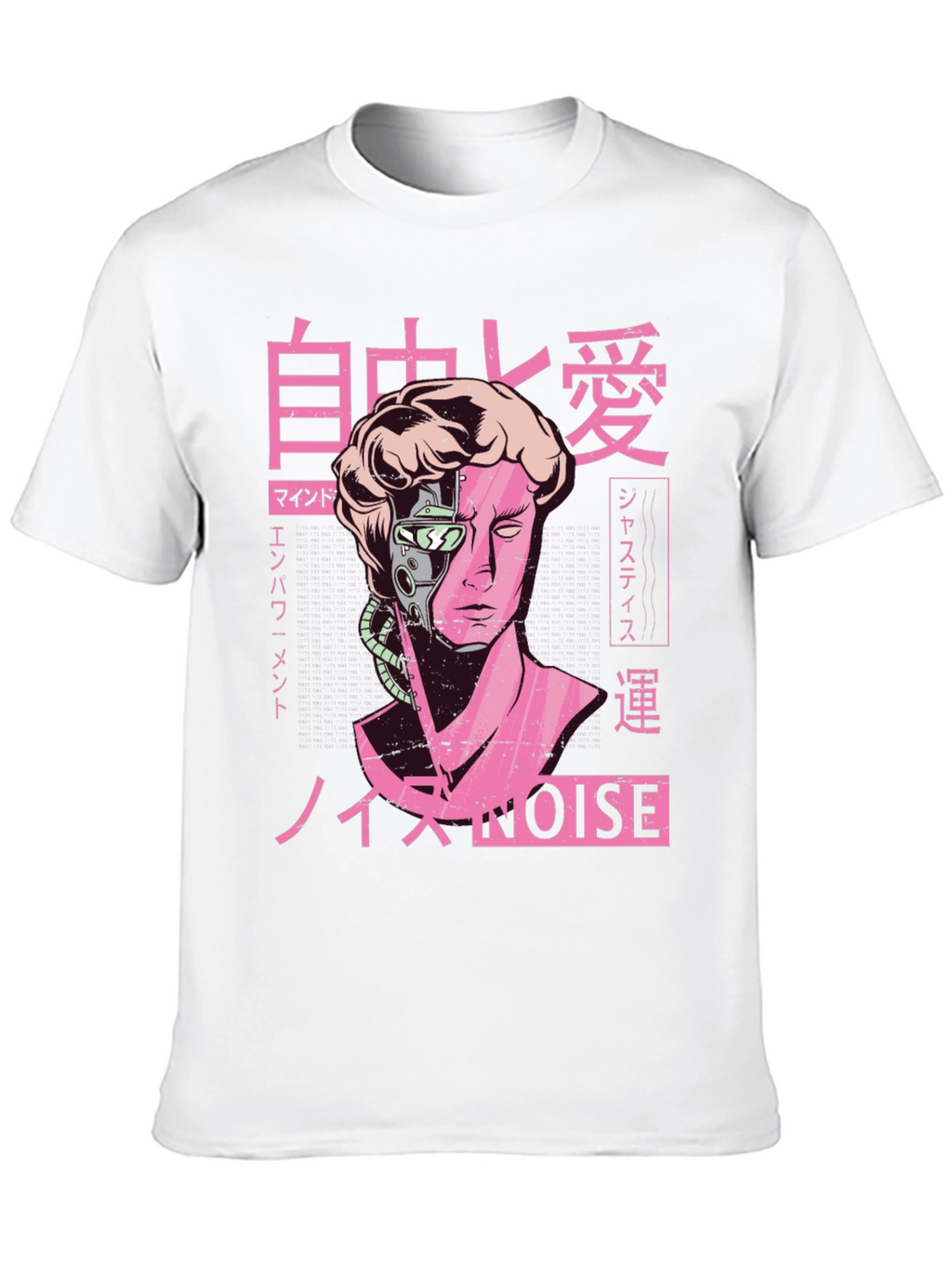 Cyberpunk Statue Head T-Shirt