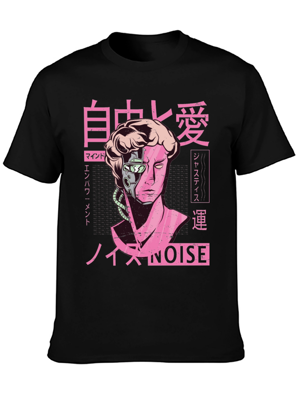 Cyberpunk Statue Head T-Shirt