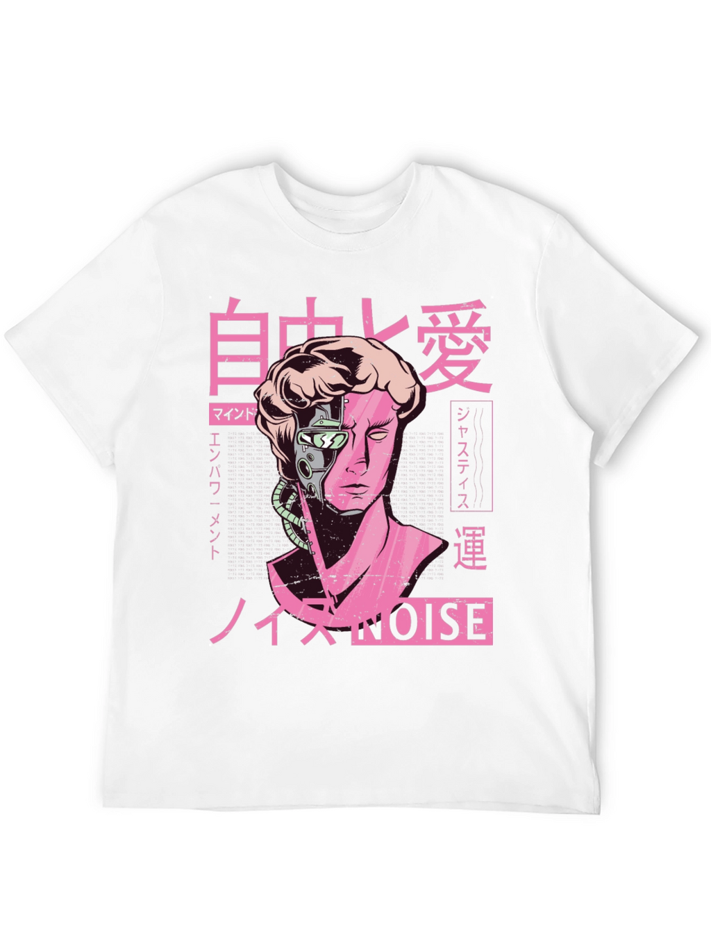 Cyberpunk Statue Head T-Shirt