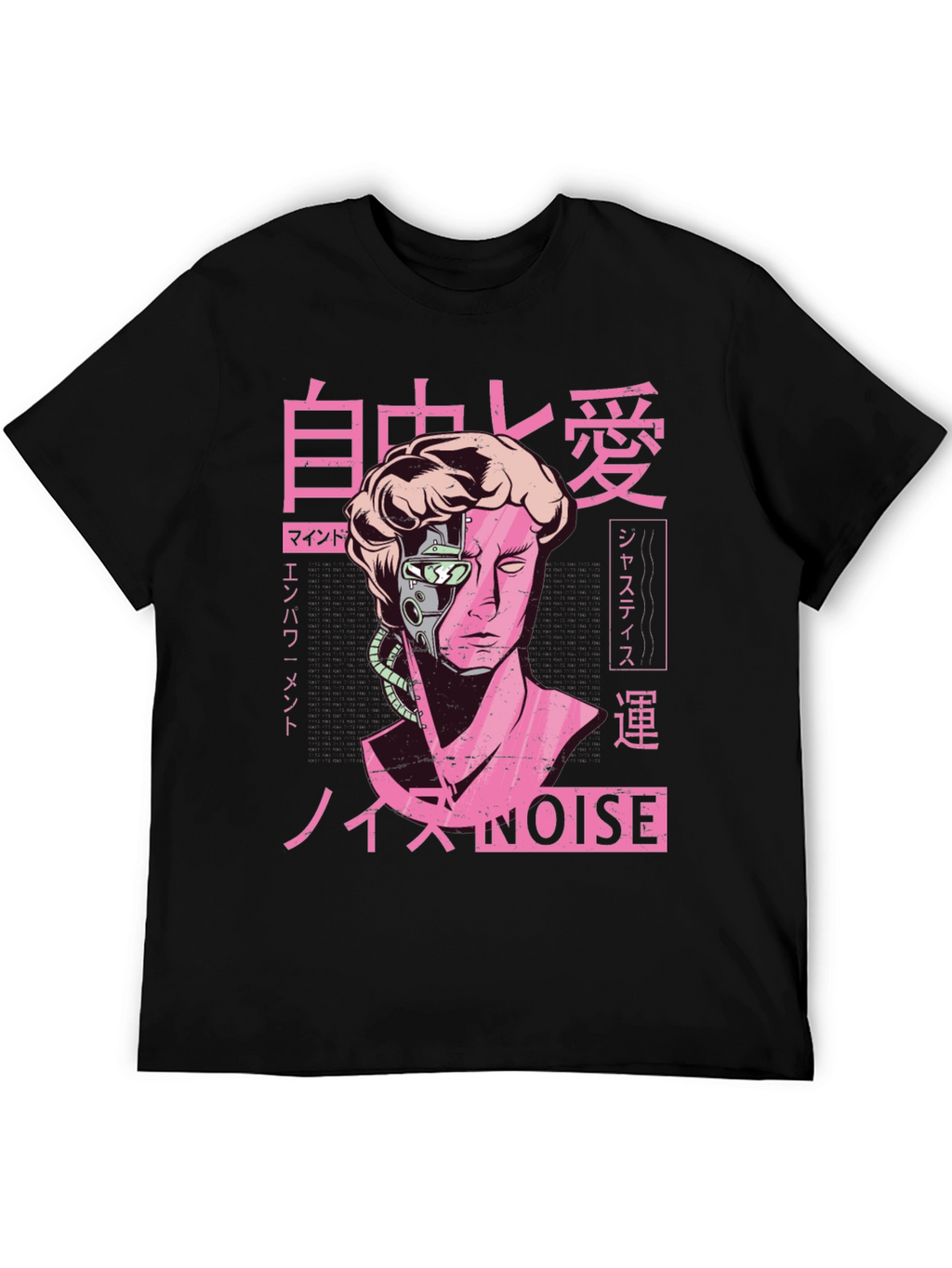 Cyberpunk Statue Head T-Shirt