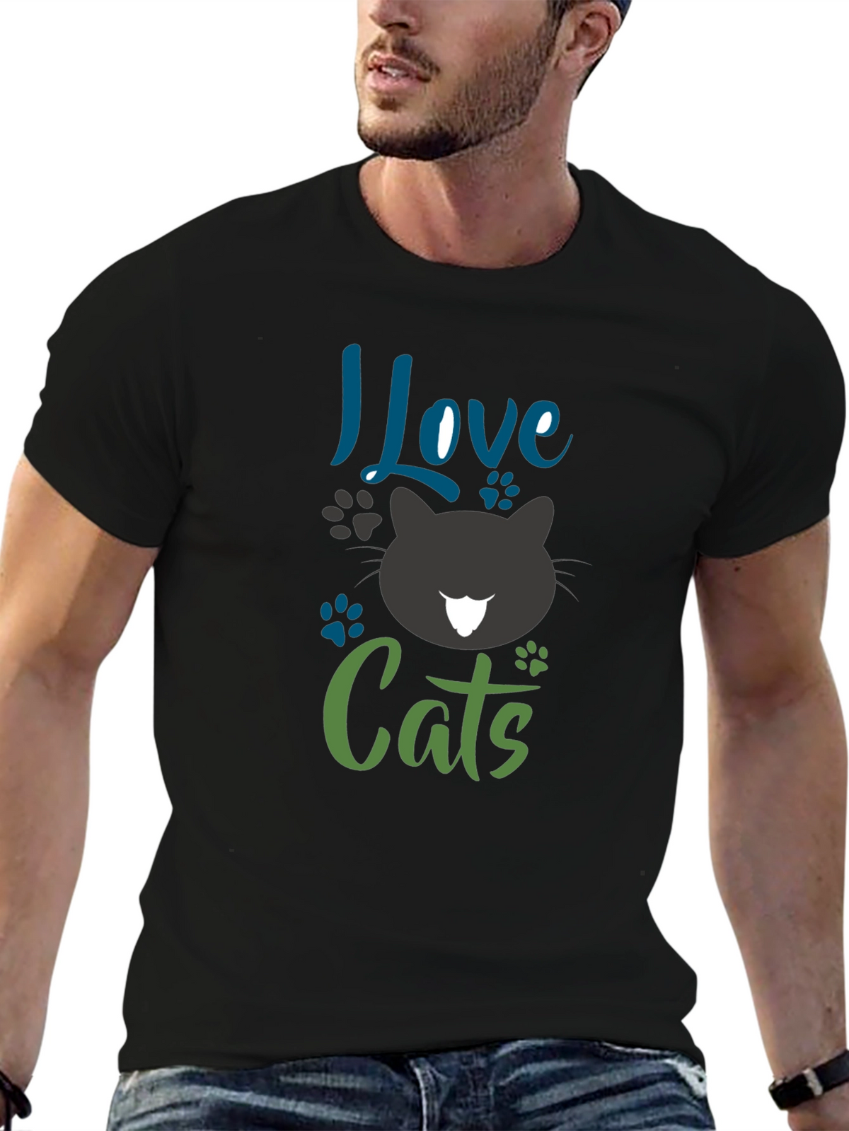 I Love Cats Graphic Tee - Unisex