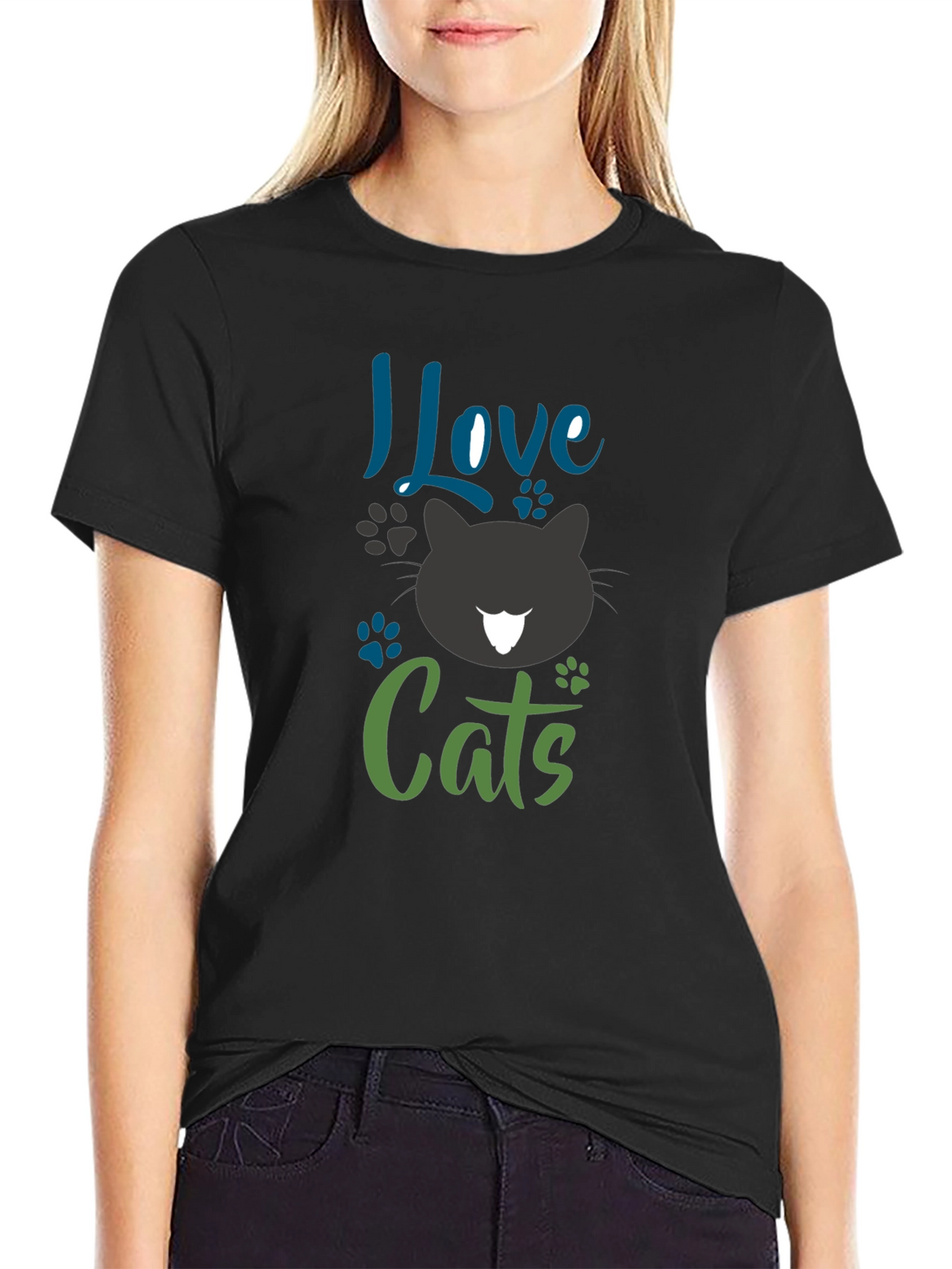 I Love Cats Graphic Tee - Unisex