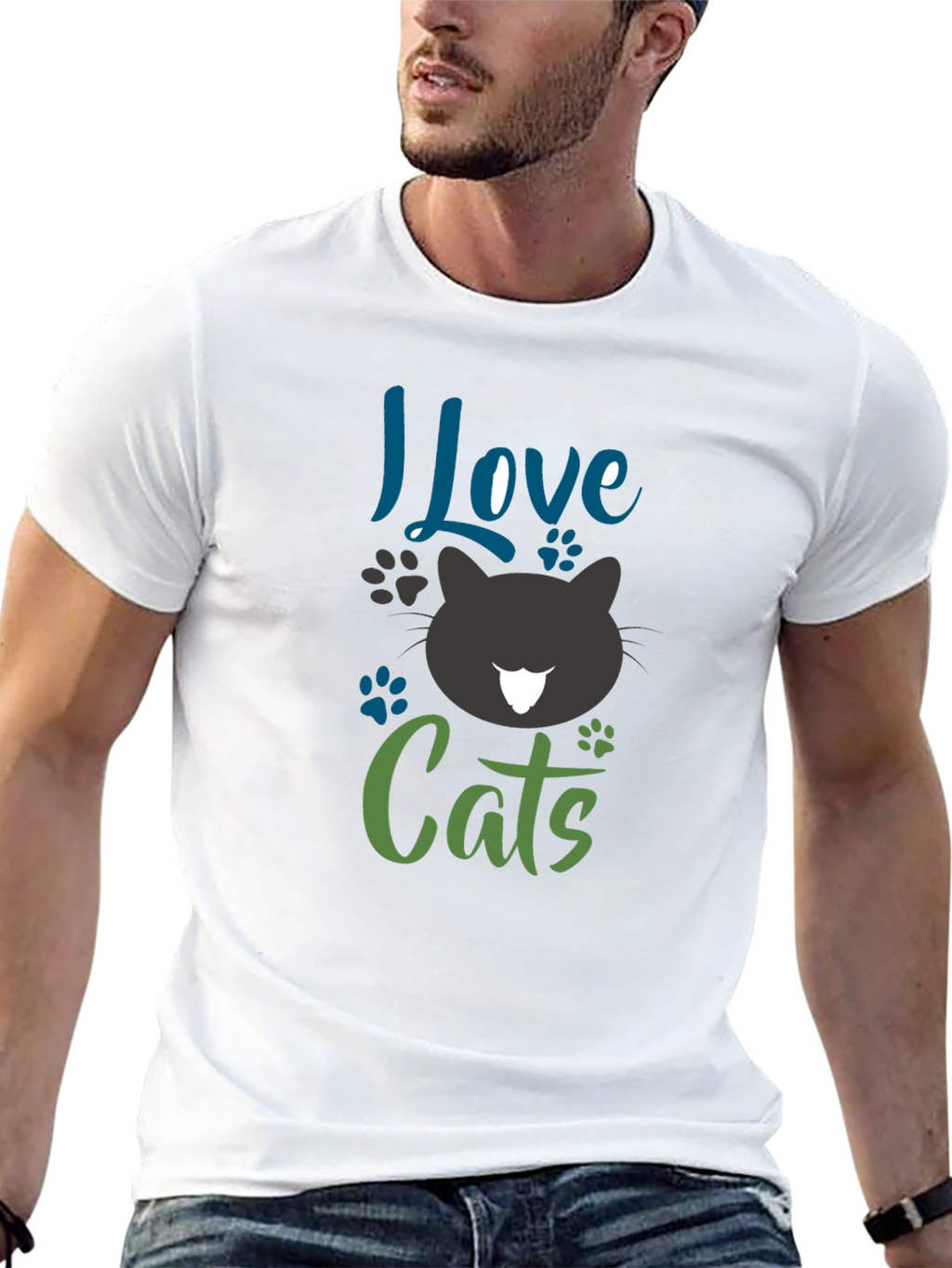 I Love Cats Graphic Tee - Unisex