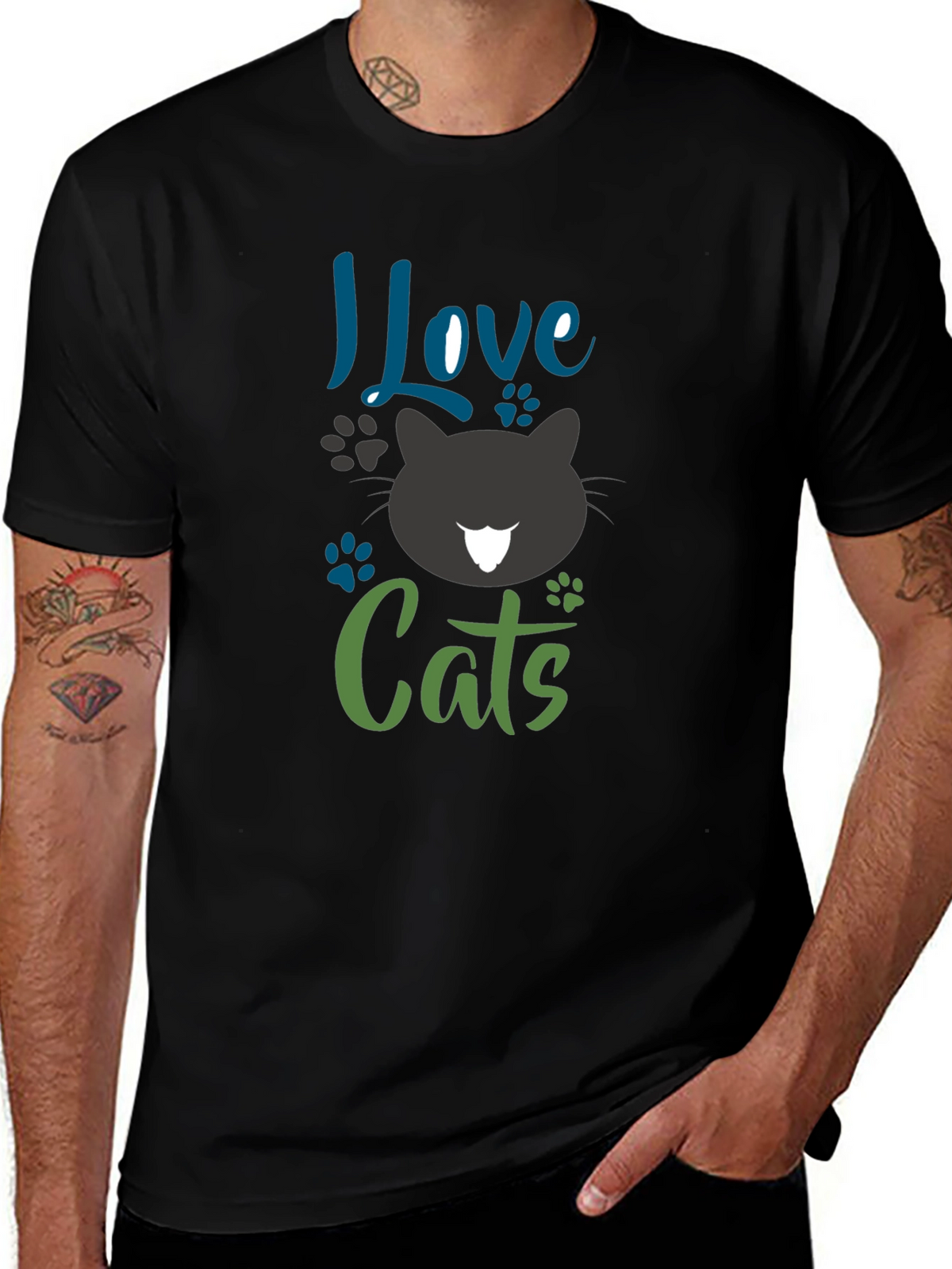 I Love Cats Graphic Tee - Unisex