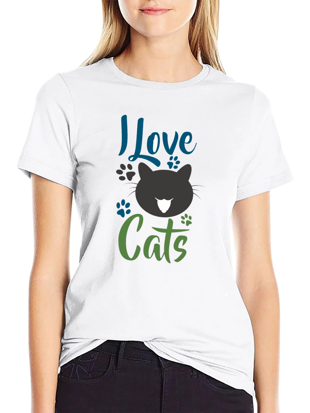 I Love Cats Graphic Tee - Unisex