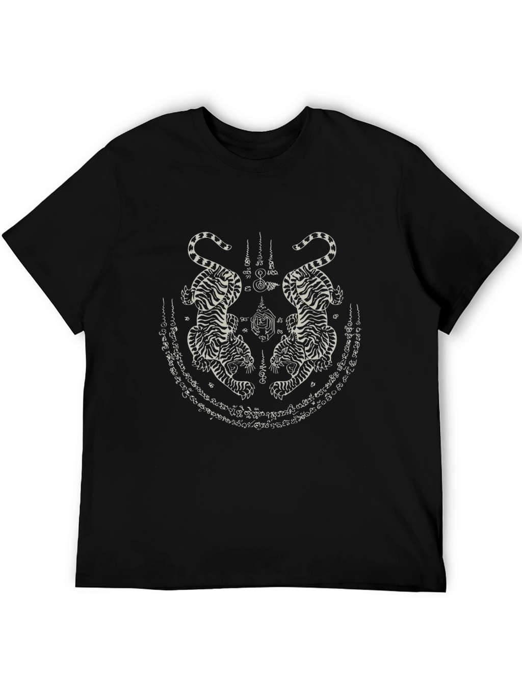 Black Tiger Tattoo Graphic Tee