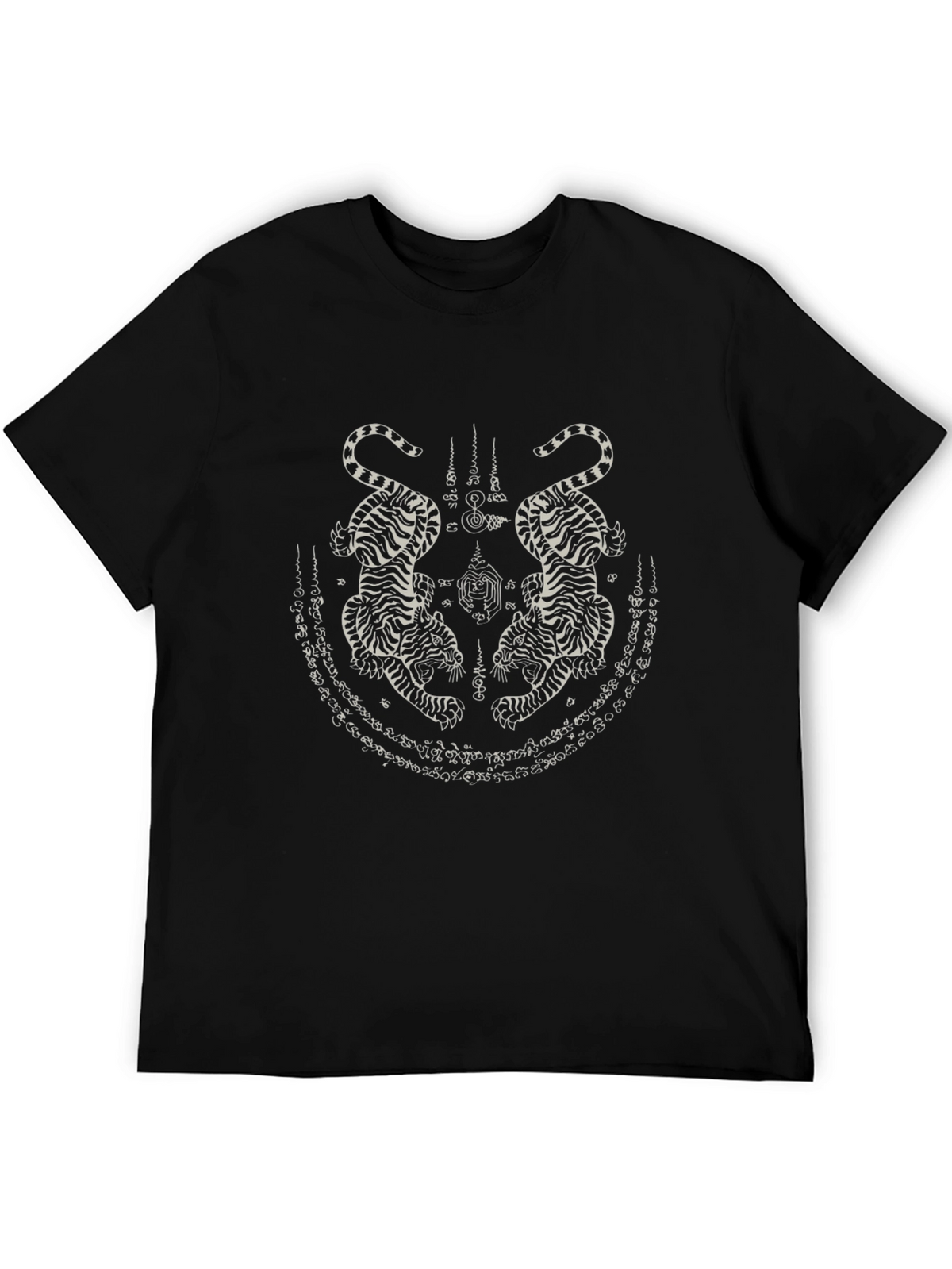 Black Tiger Tattoo Graphic Tee