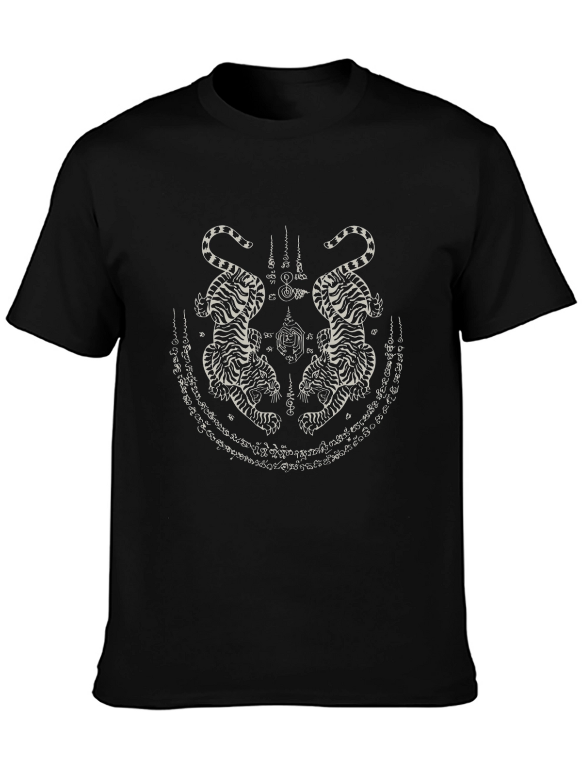 Black Tiger Tattoo Graphic Tee