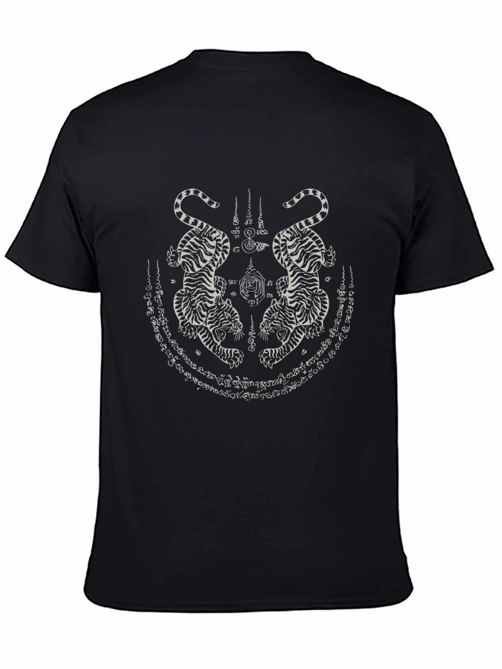 Black Tiger Tattoo Graphic Tee