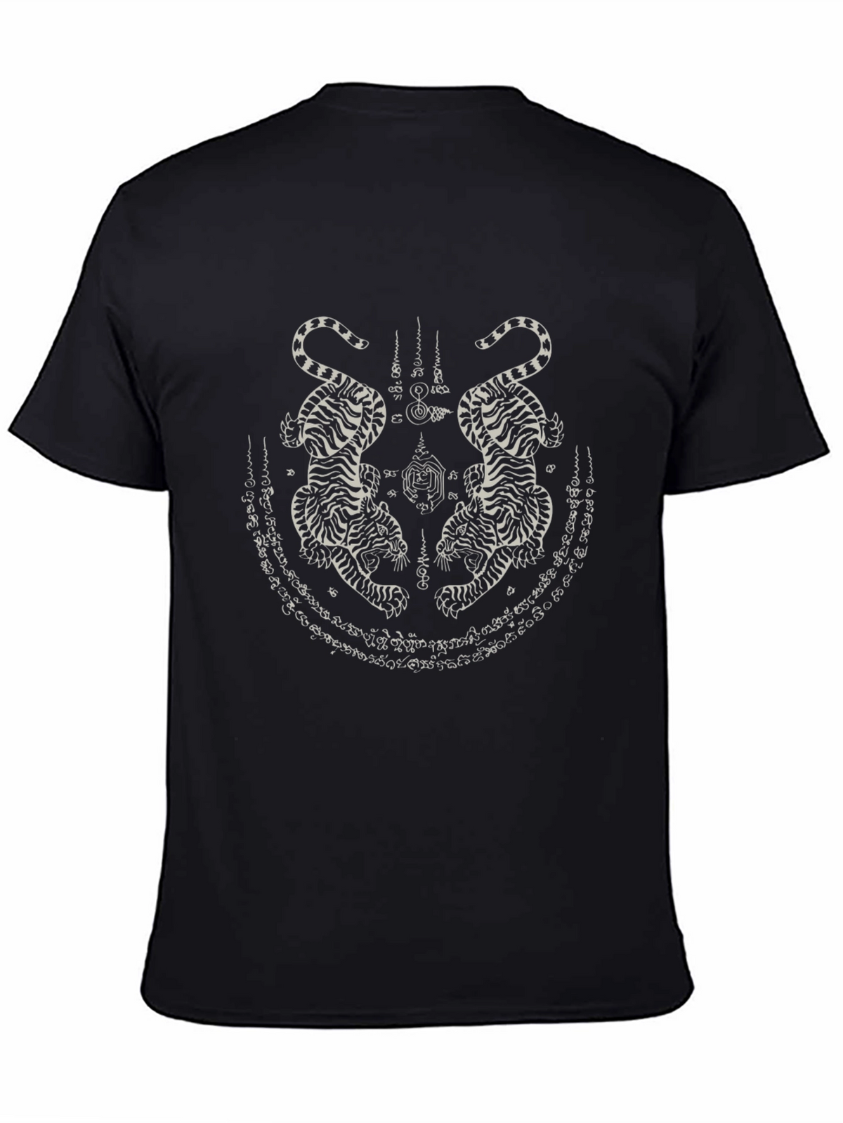 Black Tiger Tattoo Graphic Tee