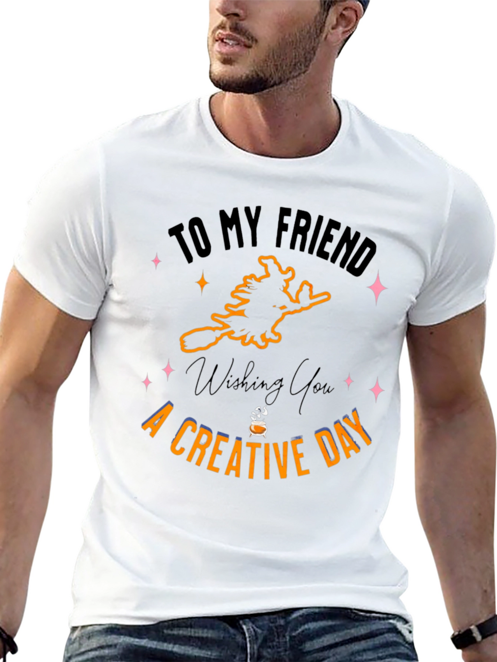 Creative Halloween T-Shirt - Witch Design