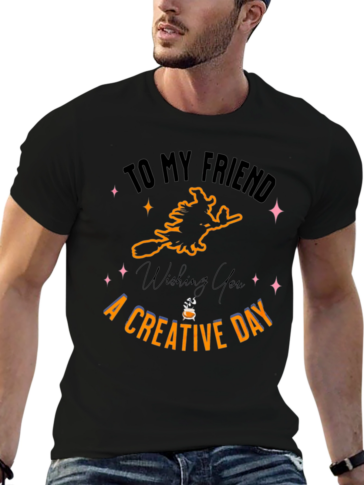 Creative Halloween T-Shirt - Witch Design