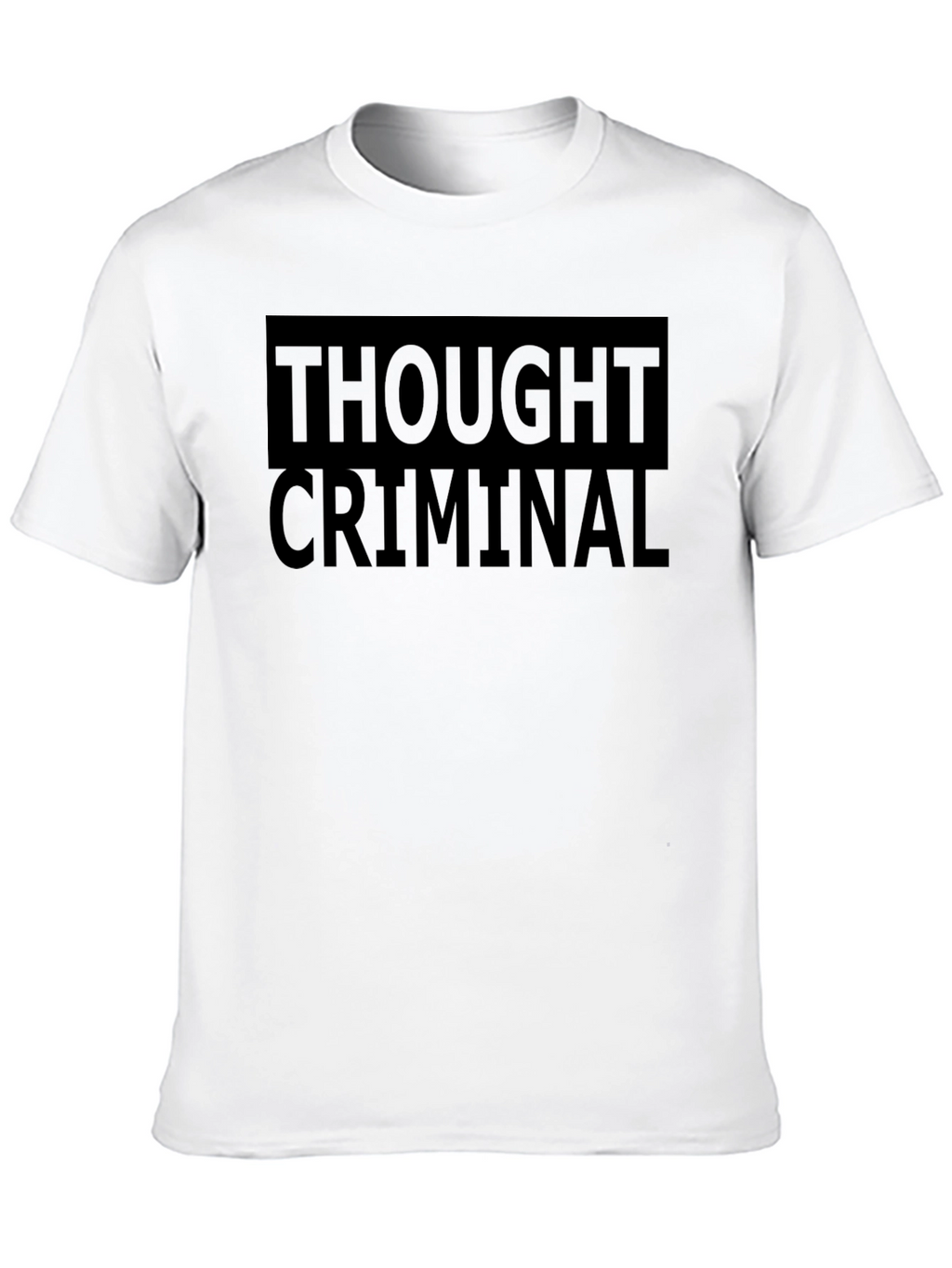 Thought Criminal Black Graphic T-Shirt