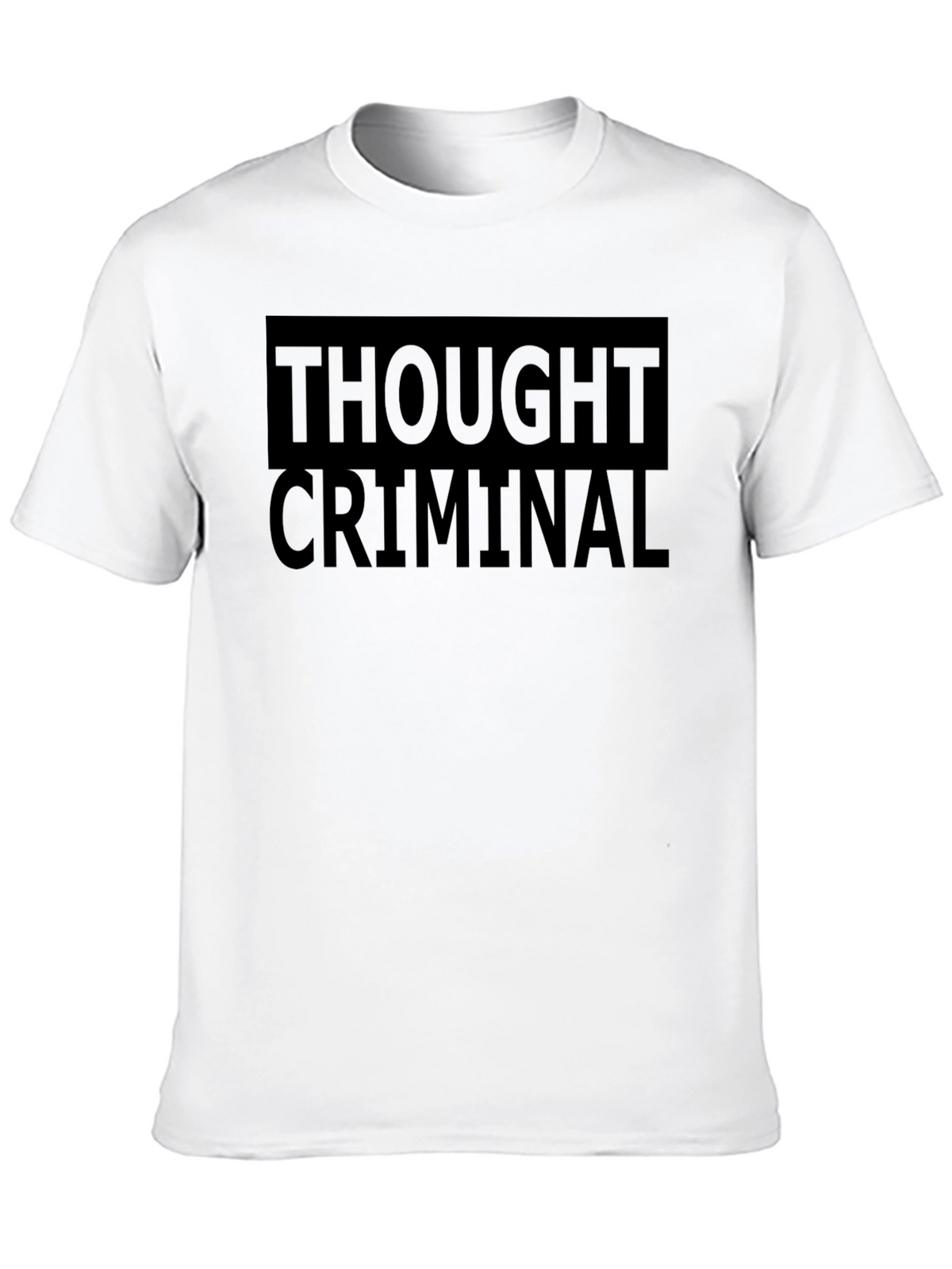 Thought Criminal Black Graphic T-Shirt