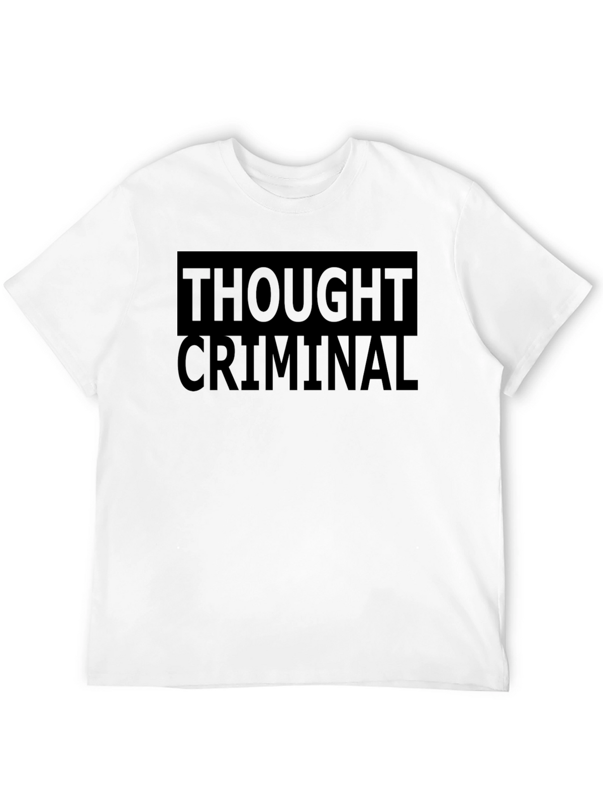 Thought Criminal Black Graphic T-Shirt