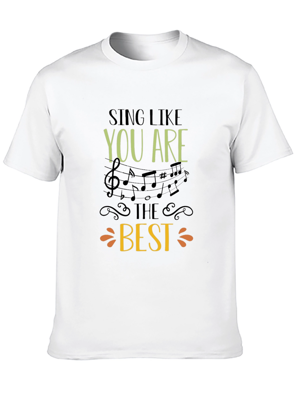 Sing Like You Are The Best Black Graphic Tee