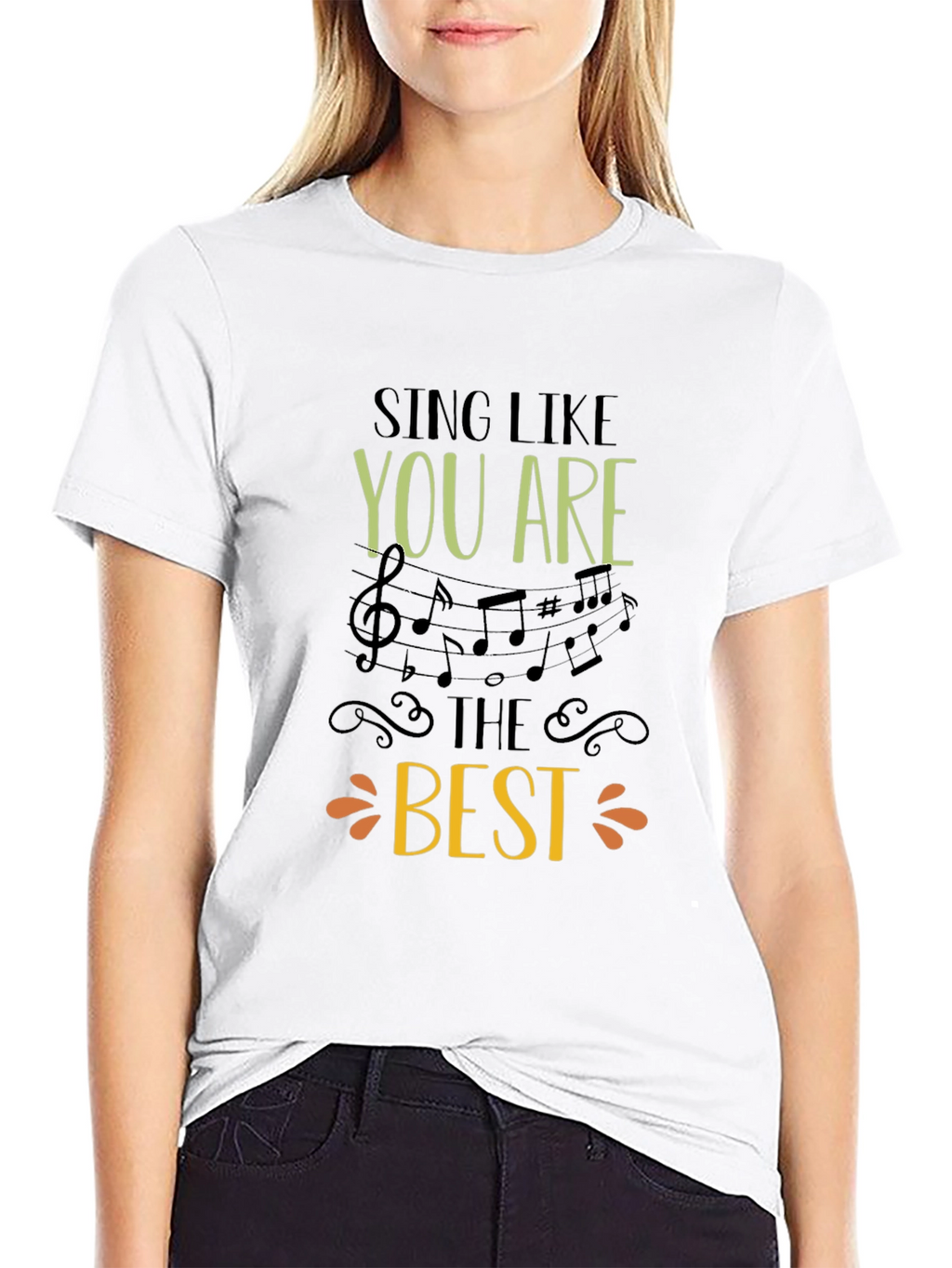 Sing Like You Are The Best Black Graphic Tee