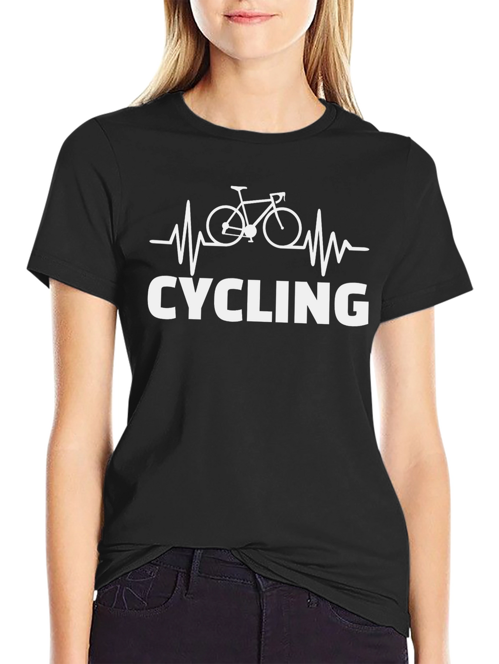 Cycling Heartbeat Graphic Tee