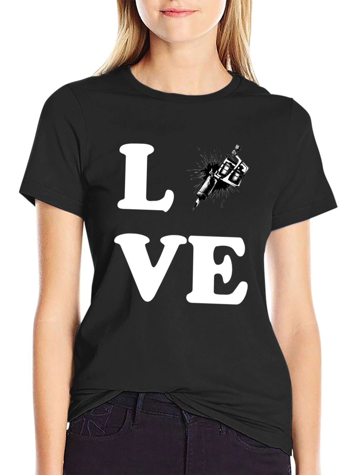 Love Tattoo Artist T-Shirt - Black Graphic Tee